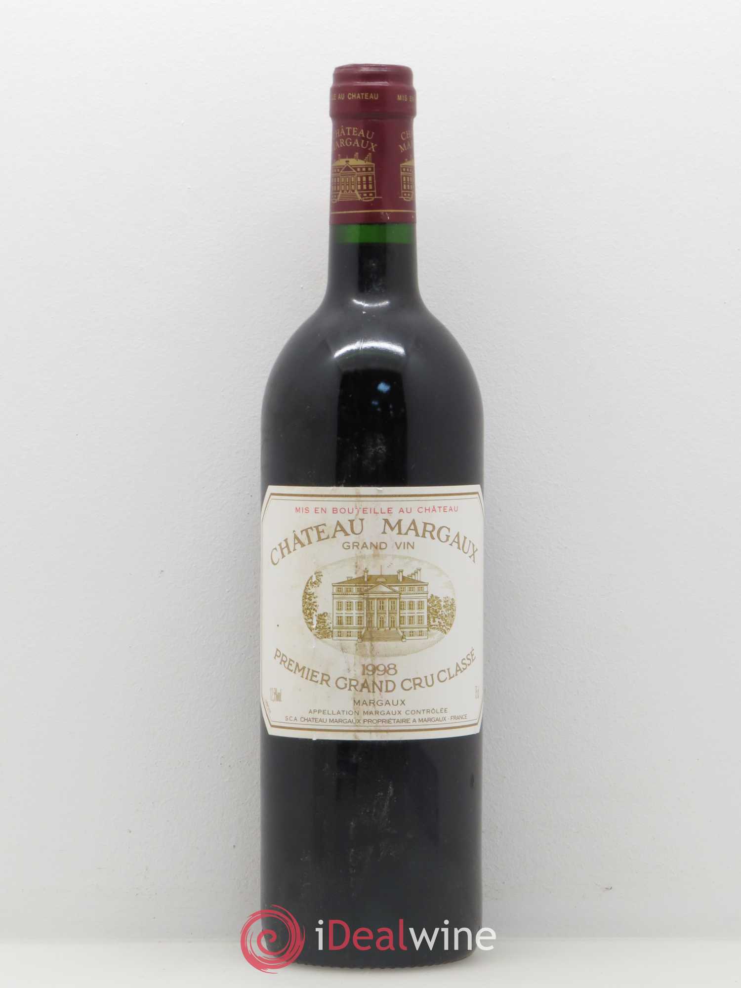 Château Margaux 1er Grand Cru Classé 1998 - Lot de 1 bouteille - 0
