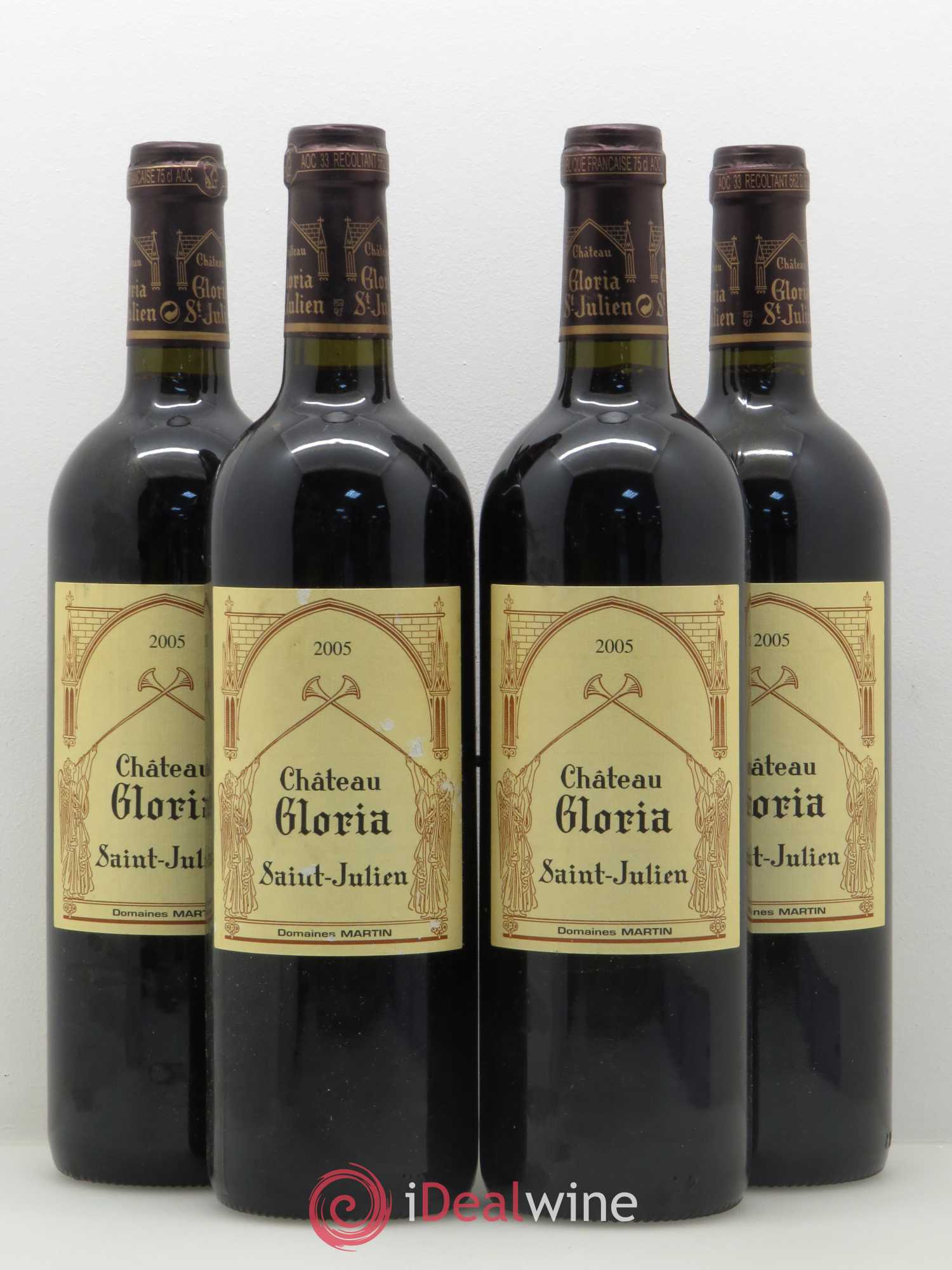 Château Gloria 2005 - Lot de 4 bouteilles - 0