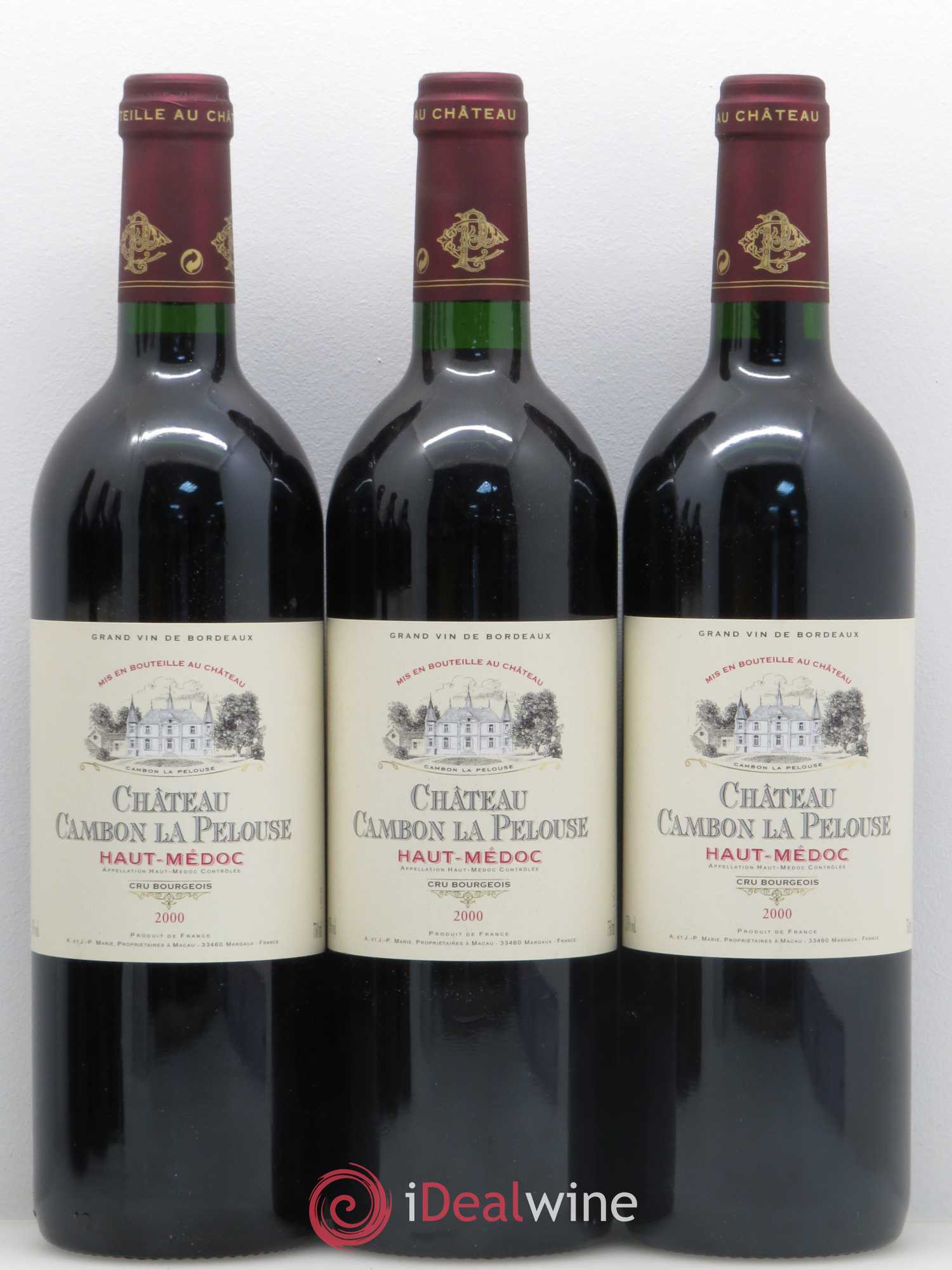 Château Cambon la Pelouse Cru Bourgeois 2000 - Lot de 6 bouteilles - 1