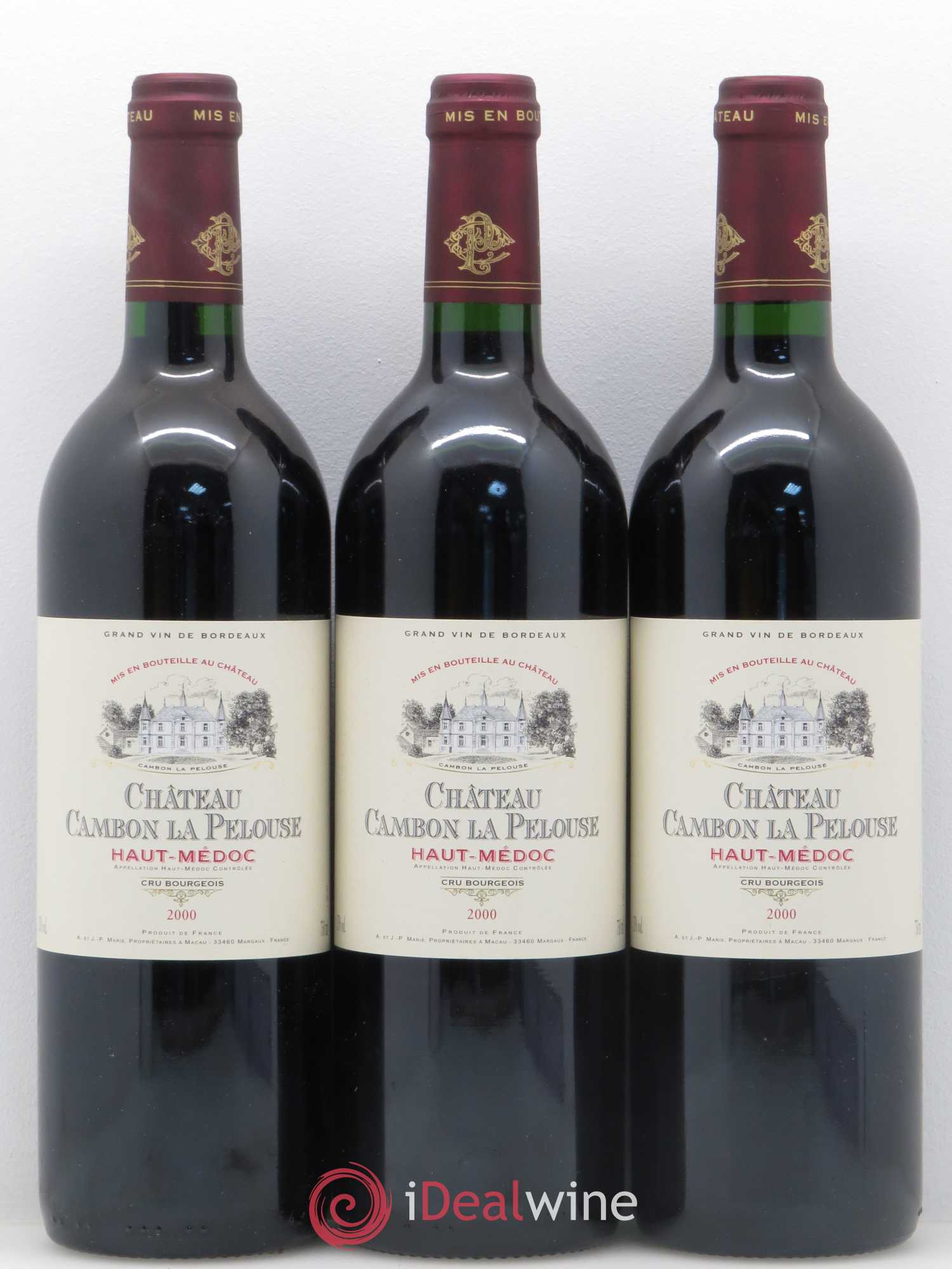 Château Cambon la Pelouse Cru Bourgeois 2000 - Lot de 6 bouteilles - 2