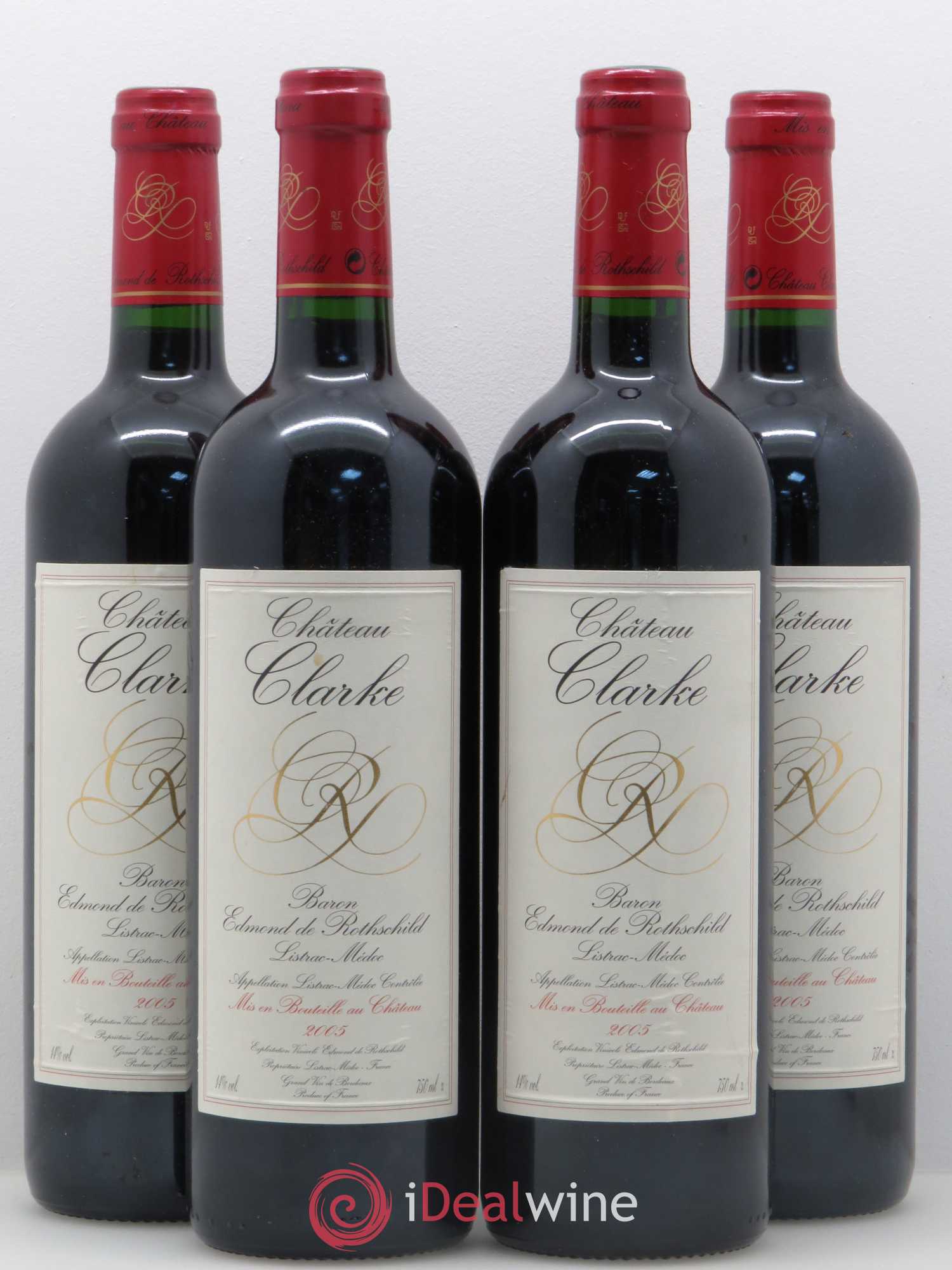 Château Clarke 2005 - Lot de 4 bouteilles - 0