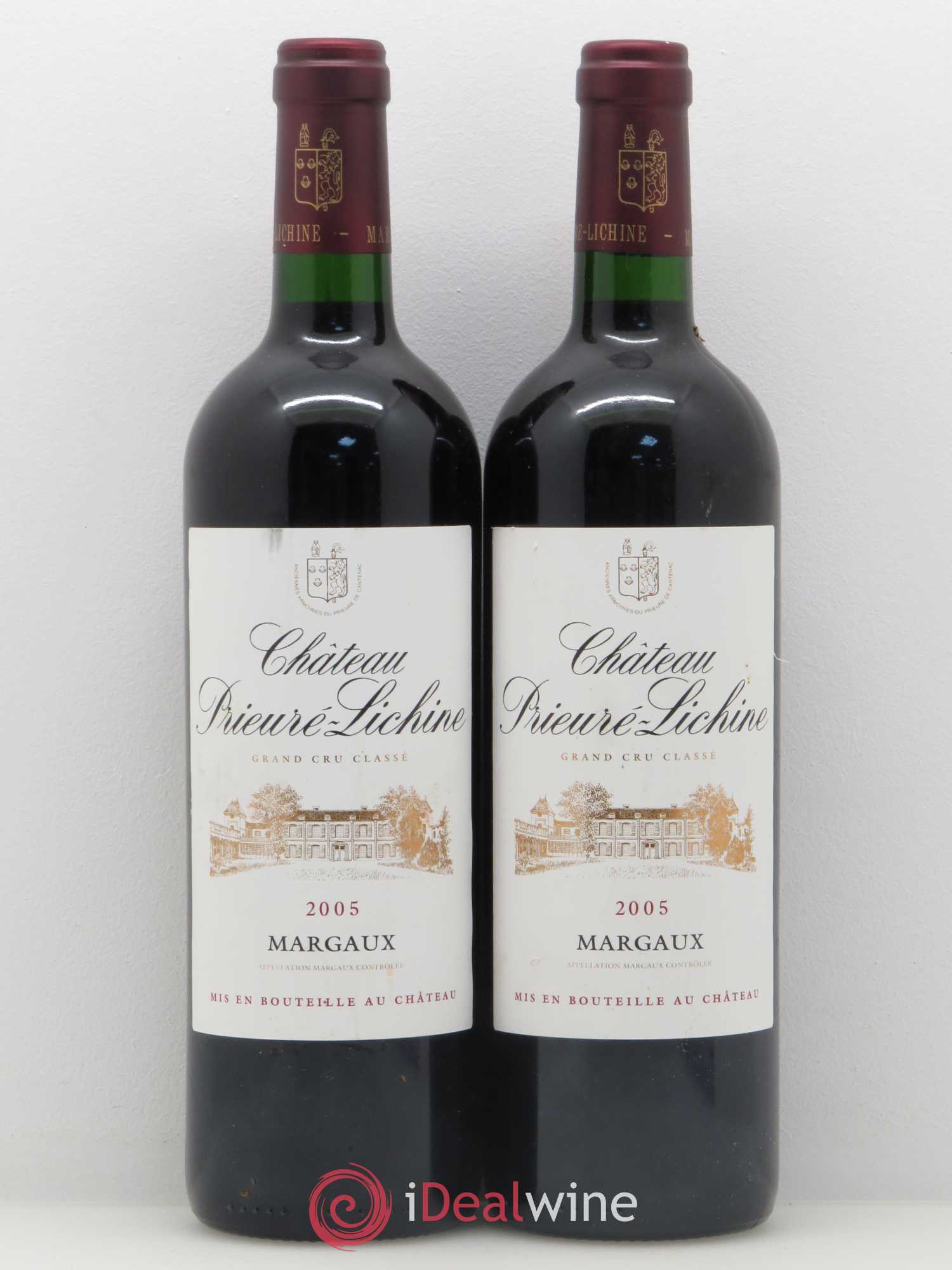 Château Prieuré Lichine 4ème Grand Cru Classé 2005 - Lot de 2 bouteilles - 0