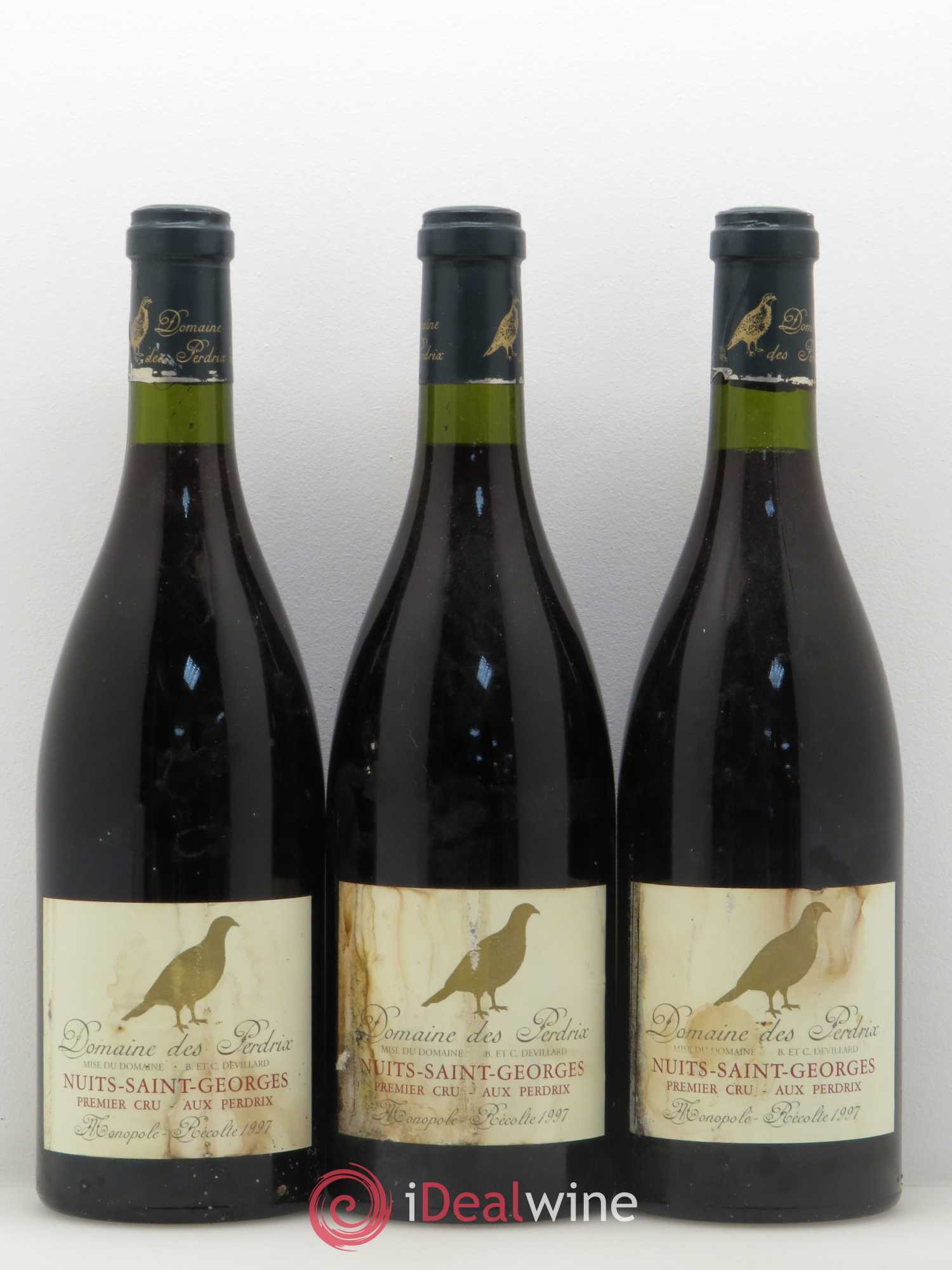 Nuits-Saint-Georges 1er Cru Aux Perdrix Perdrix (Domaine des) 1999 - Lotto di 3 bottiglie - 0