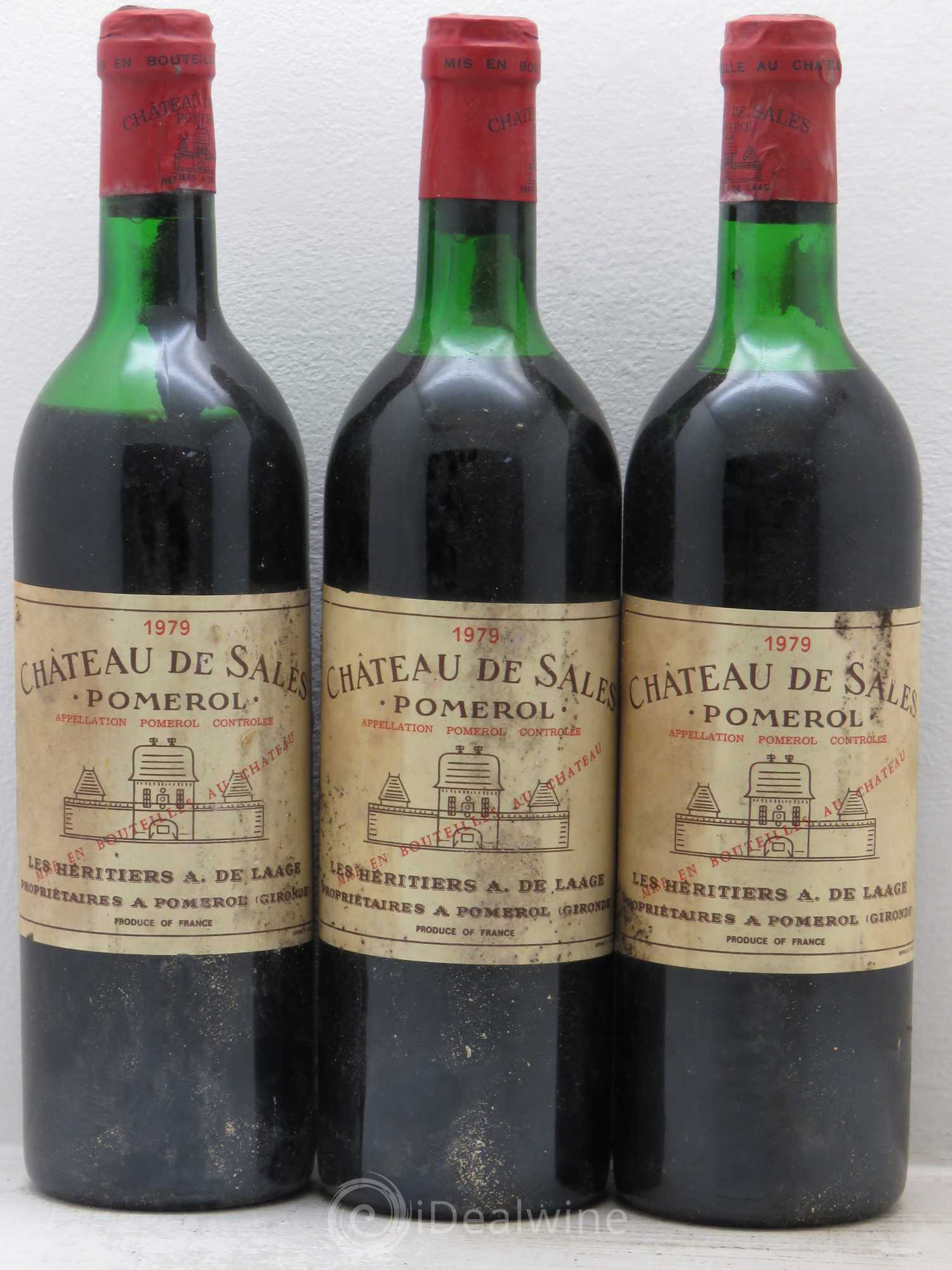 Château de Sales 1979 - Lot de 3 bouteilles - 0