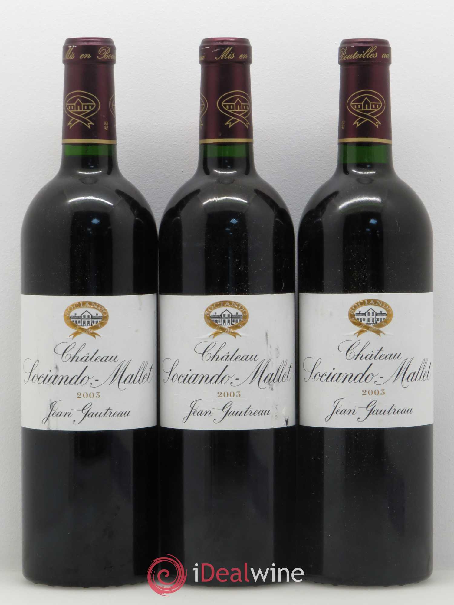 Château Sociando Mallet 2003 - Lot de 6 bouteilles - 2
