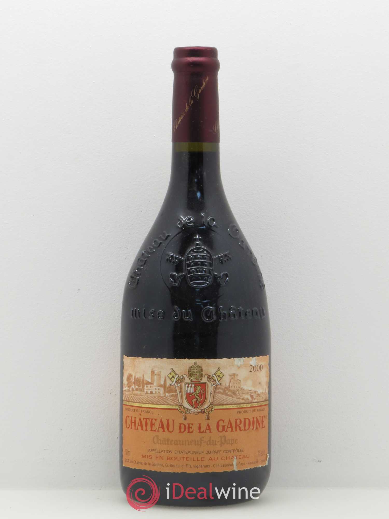 Châteauneuf-du-Pape Château de La Gardine Famille Brunel 2000 - Lot de 1 bouteille - 0