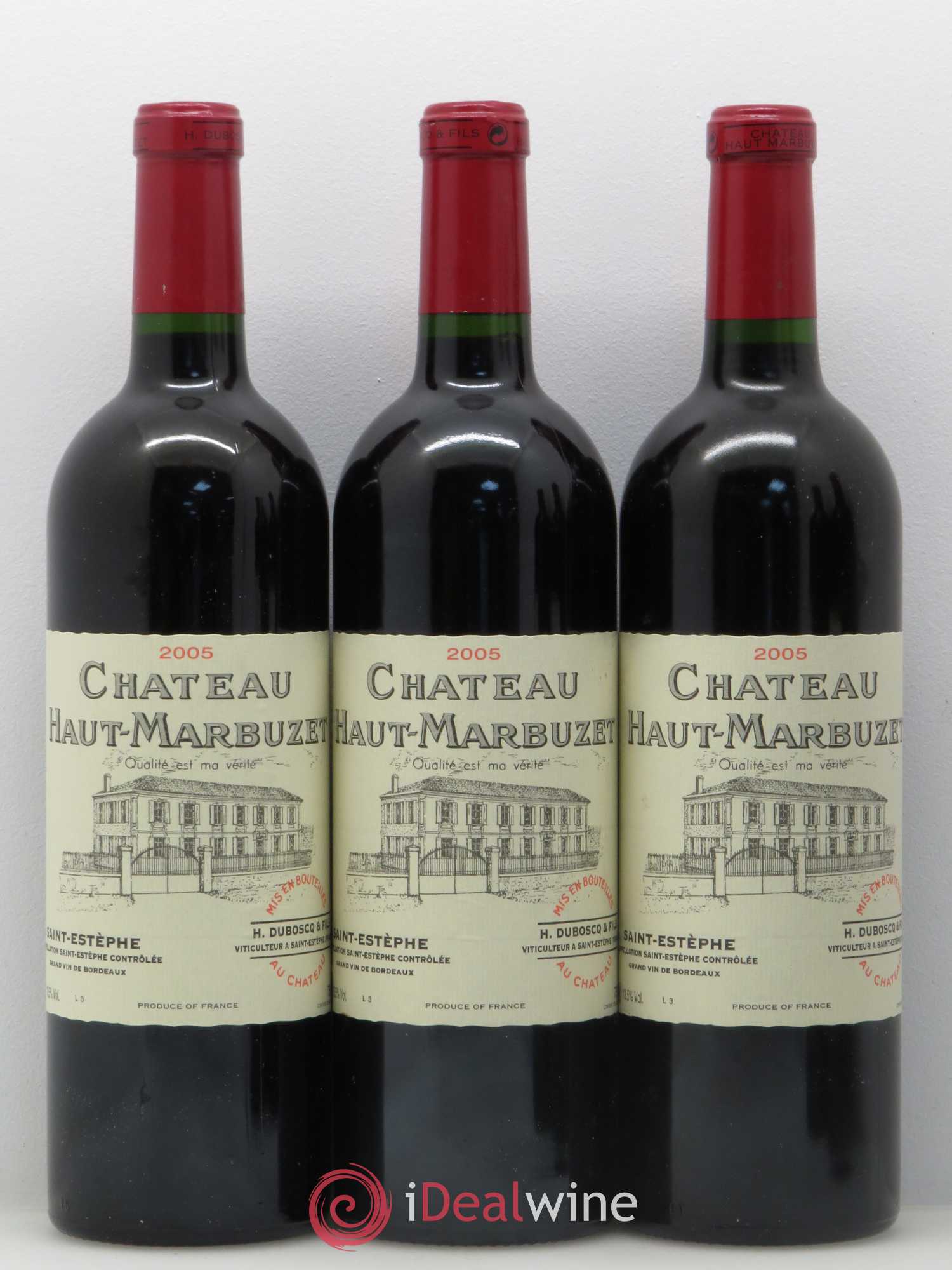 Château Haut Marbuzet 2005 - Lot de 5 bouteilles - 1