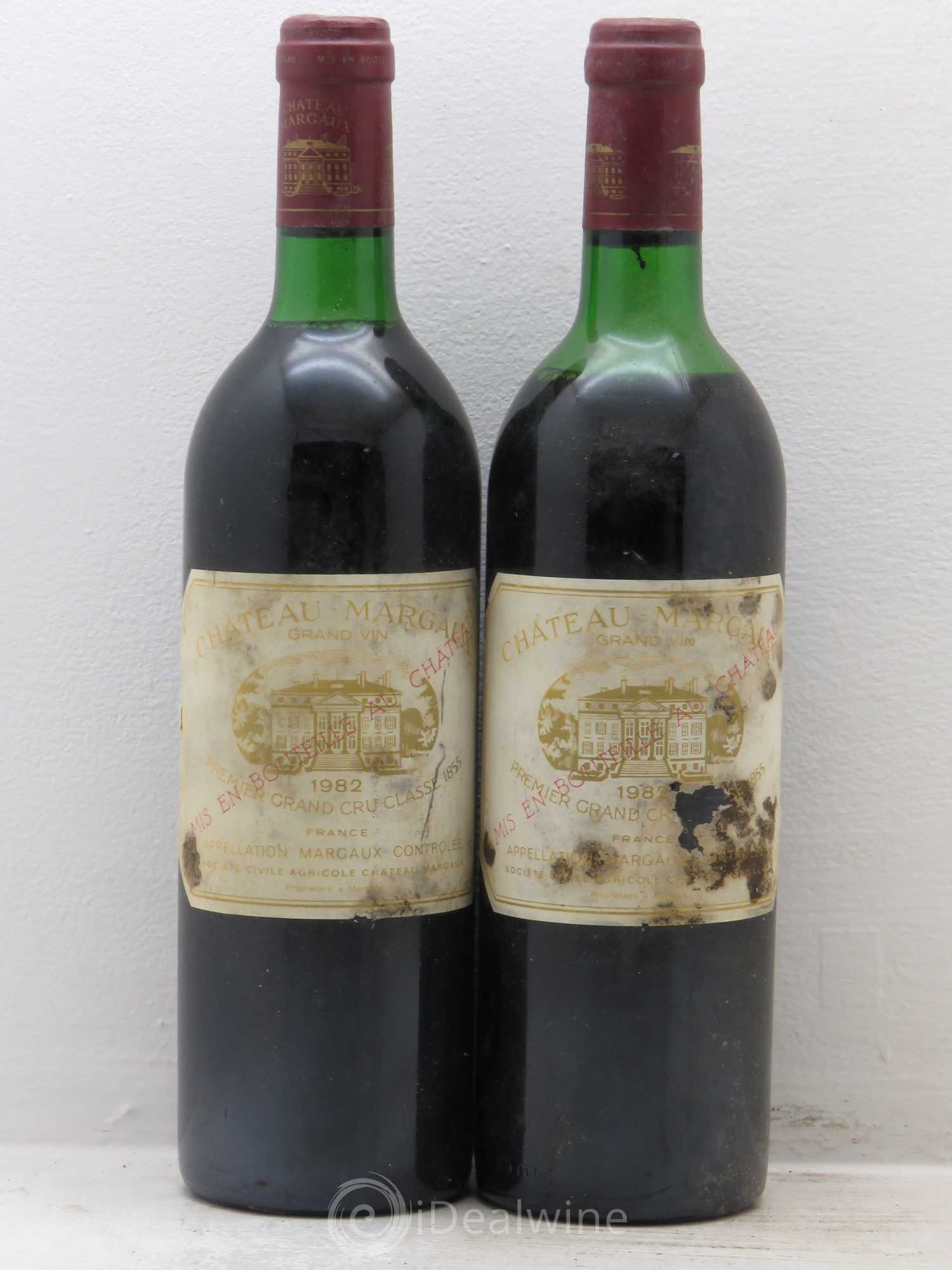 Château Margaux 1er Grand Cru Classé 1982 - Lot de 2 bouteilles - 0