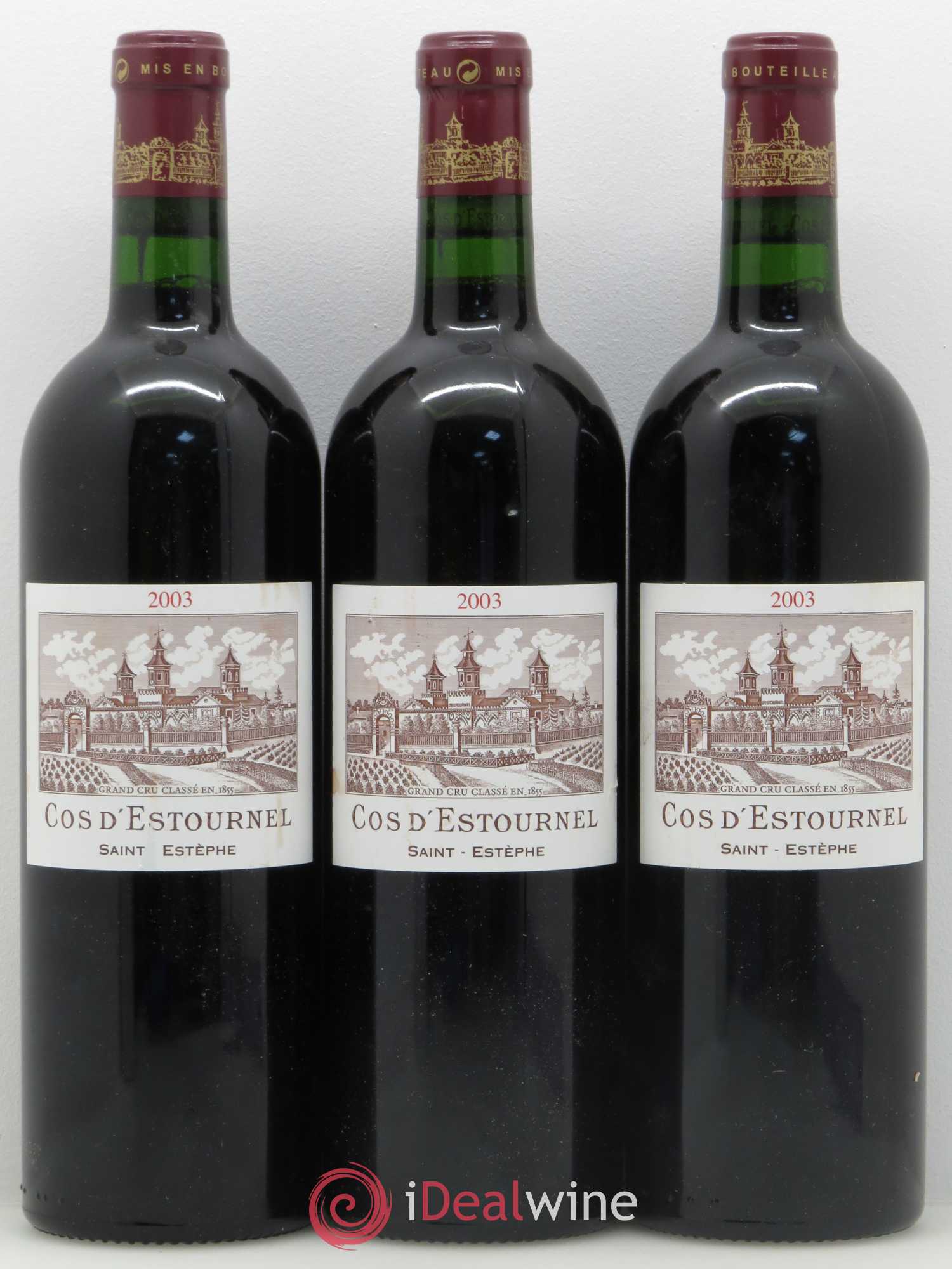 Cos d'Estournel 2ème Grand Cru Classé 2003 - Lot de 3 bouteilles - 0