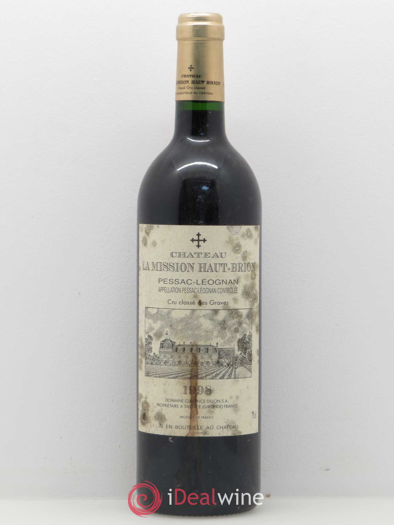Château la Mission Haut-Brion Cru Classé de Graves 1998 - Lot de 1 bouteille - 0