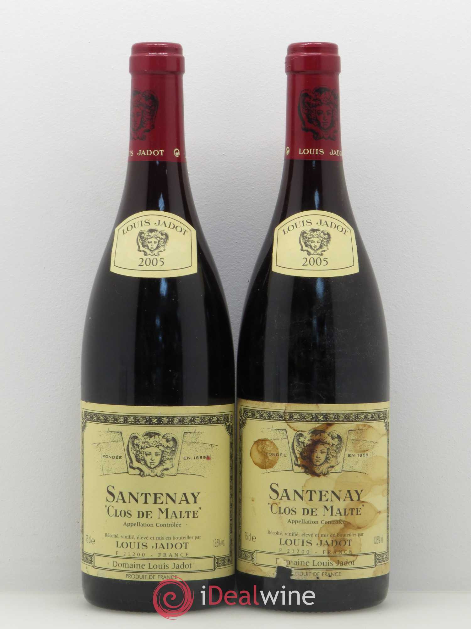 Santenay Clos de Malte Maison Louis Jadot 2005 - Lot de 2 bouteilles - 0
