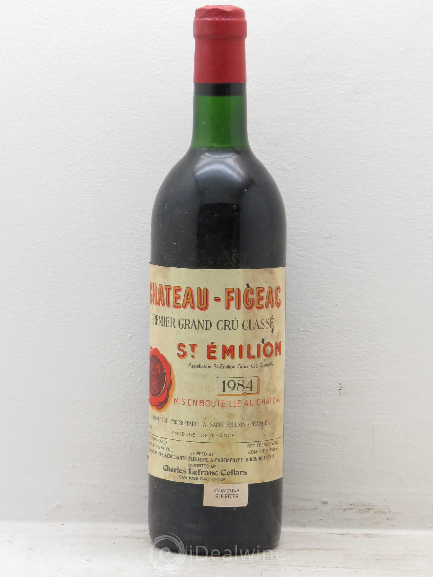 Château Figeac 1er Grand Cru Classé A 1984 - Lot de 6 bouteilles - 0