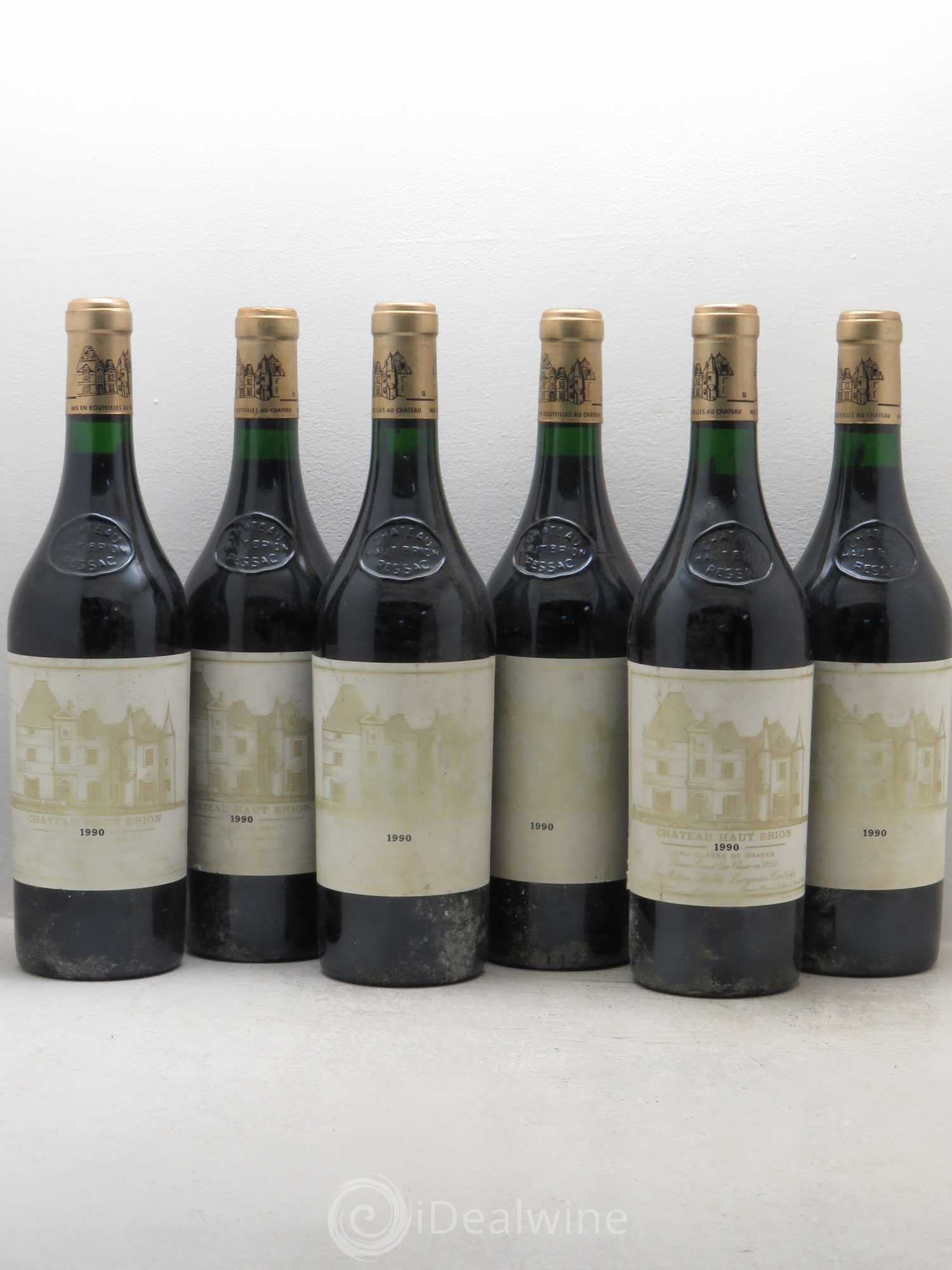 Château Haut Brion 1er Grand Cru Classé 1990 - Lot de 6 bouteilles - 0