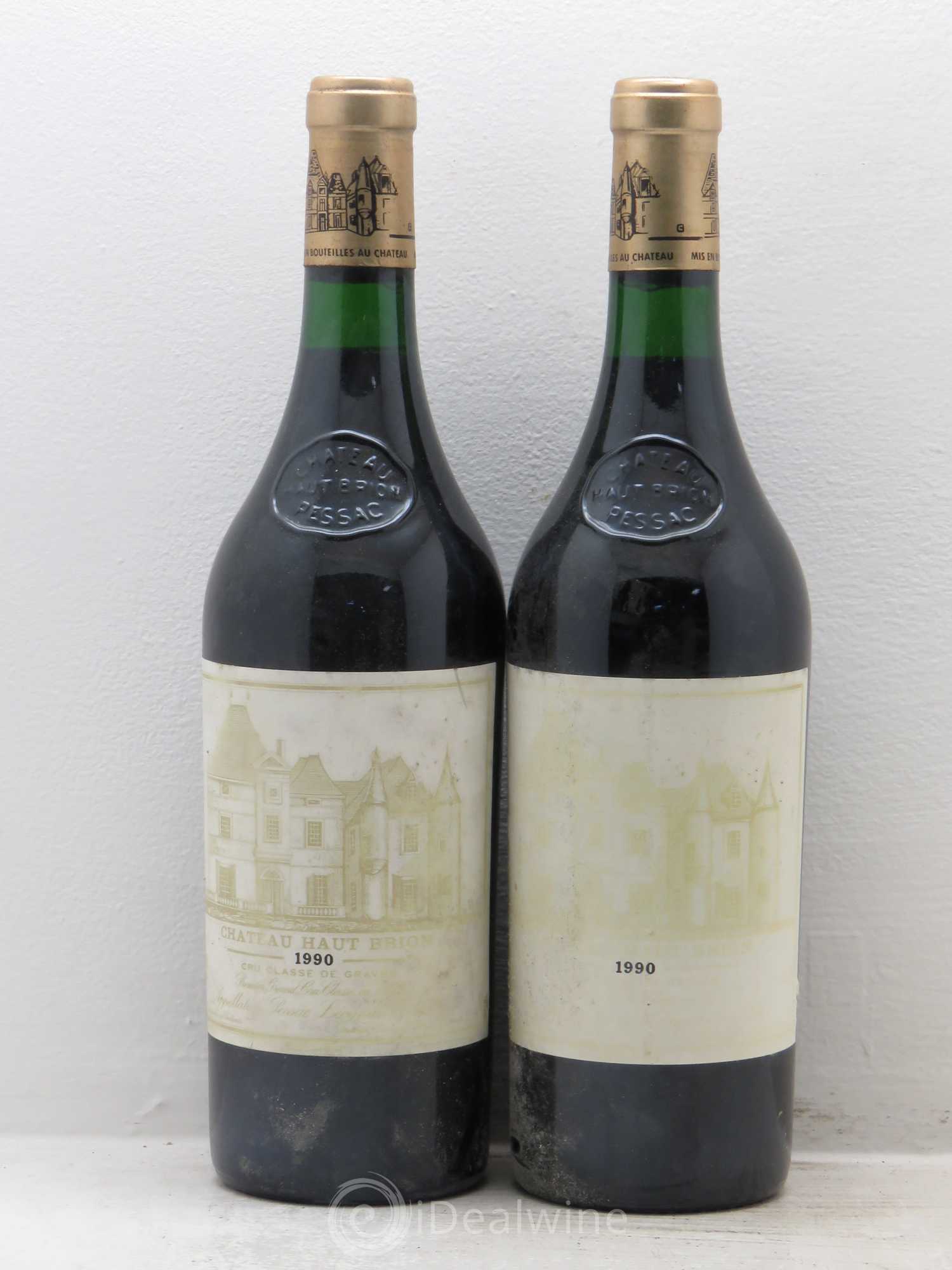 Château Haut Brion 1er Grand Cru Classé 1990 - Lot de 2 bouteilles - 0