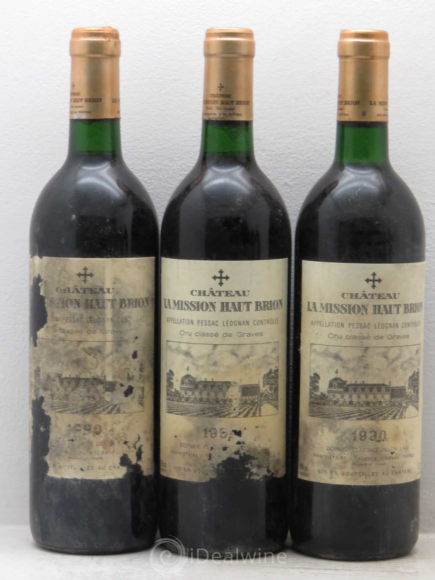Château la Mission Haut-Brion Cru Classé de Graves 1990 - Lot de 6 bouteilles - 2
