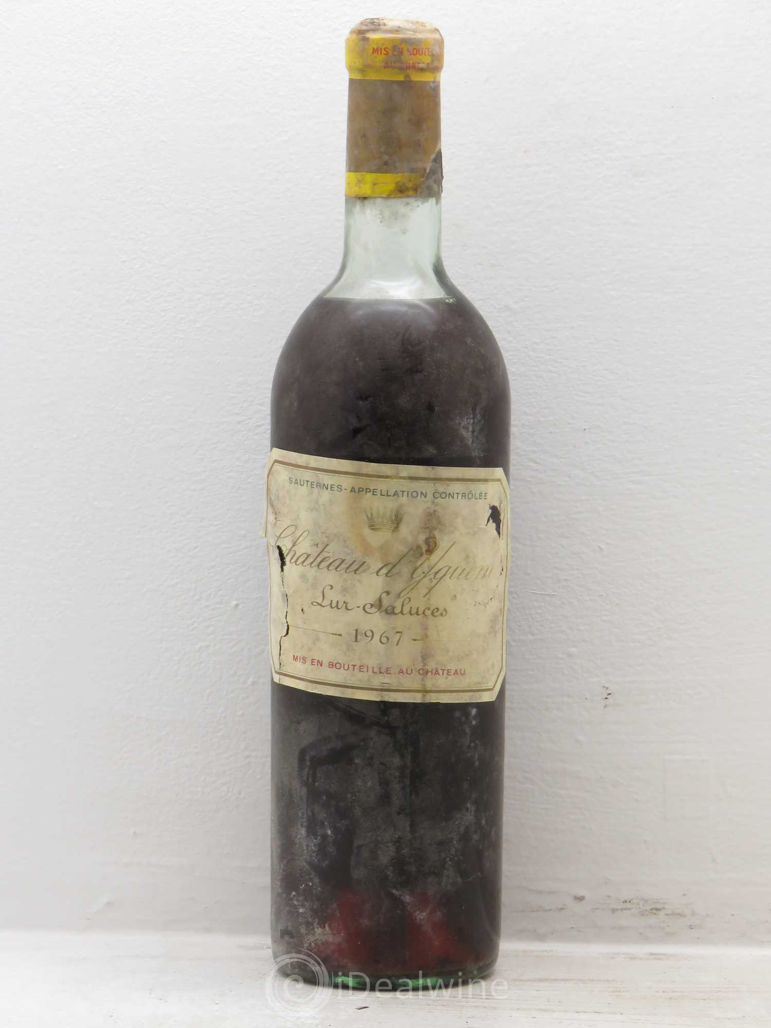 Château d' Yquem 1er Cru Classé Supérieur 1967 - Lotto di 1 bottiglia - 0