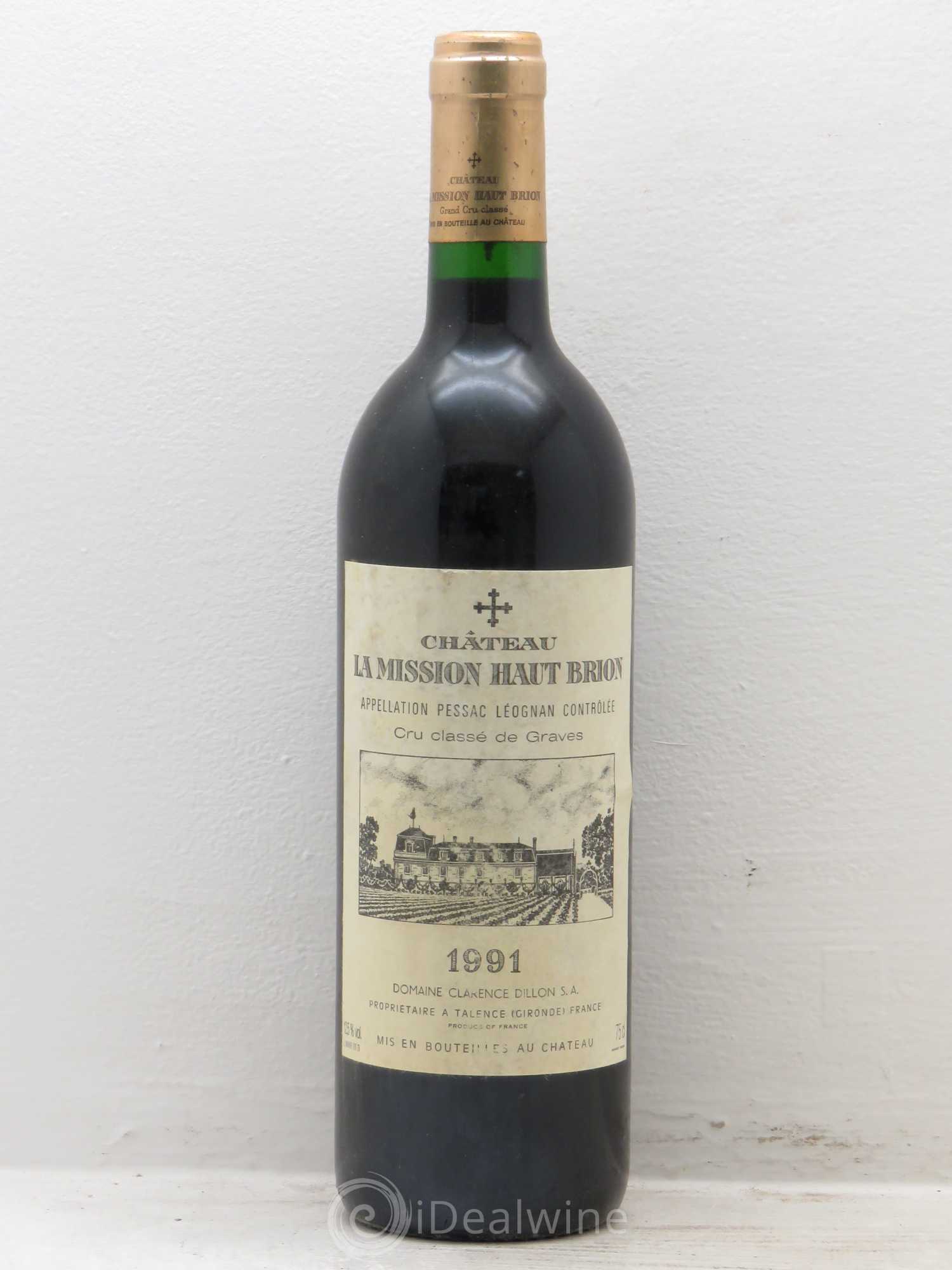 Château la Mission Haut-Brion Cru Classé de Graves 1991 - Lot de 1 bouteille - 0