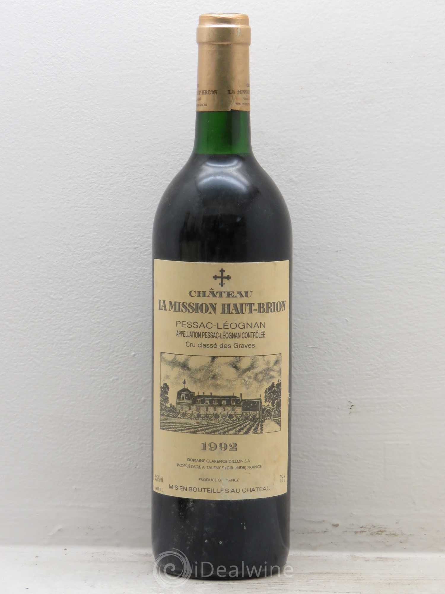 Château la Mission Haut-Brion Cru Classé de Graves 1992 - Lot de 6 bouteilles - 0