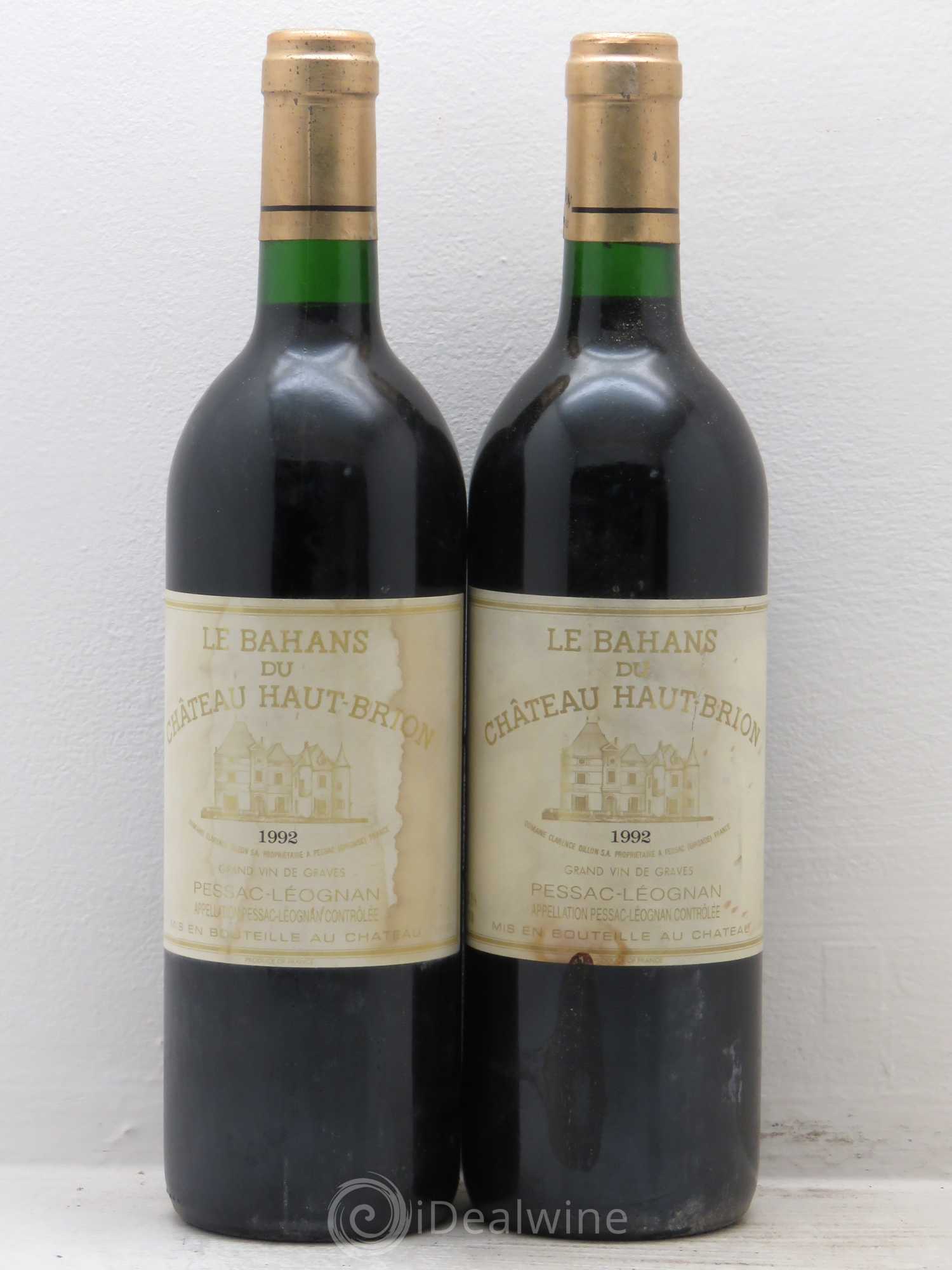 Clarence (Bahans) de Haut-Brion Second Vin 1992 - Lot de 2 bouteilles - 0