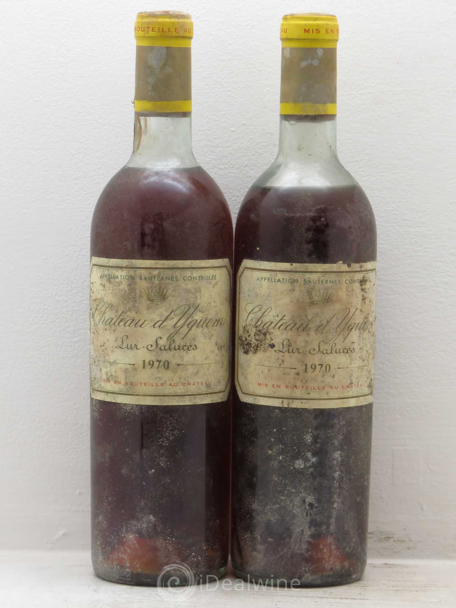 Château d' Yquem 1er Cru Classé Supérieur 1970 - Lotto di 2 bottiglie - 0