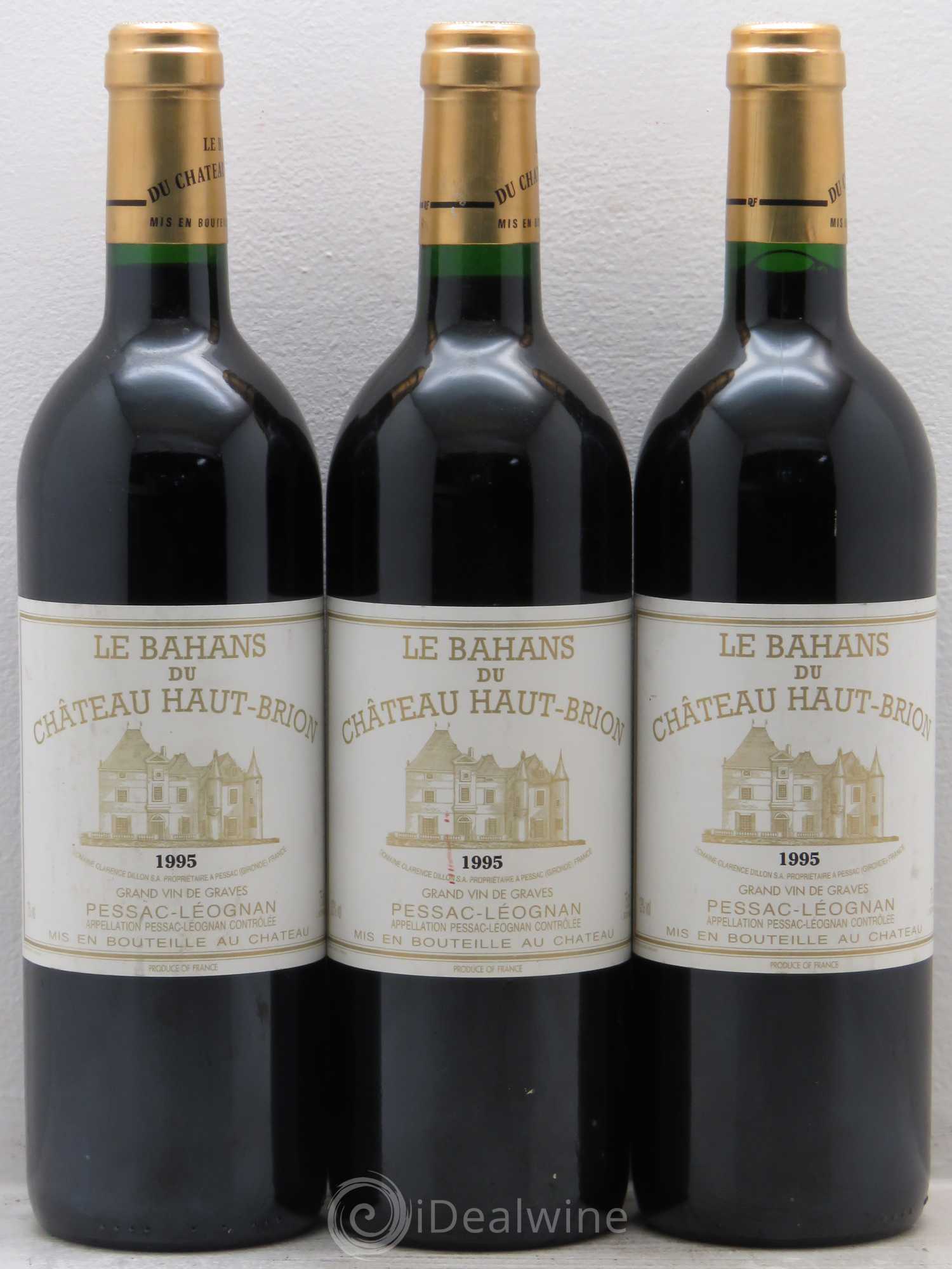 Clarence (Bahans) de Haut-Brion Second Vin 1995 - Lot de 3 bouteilles - 0