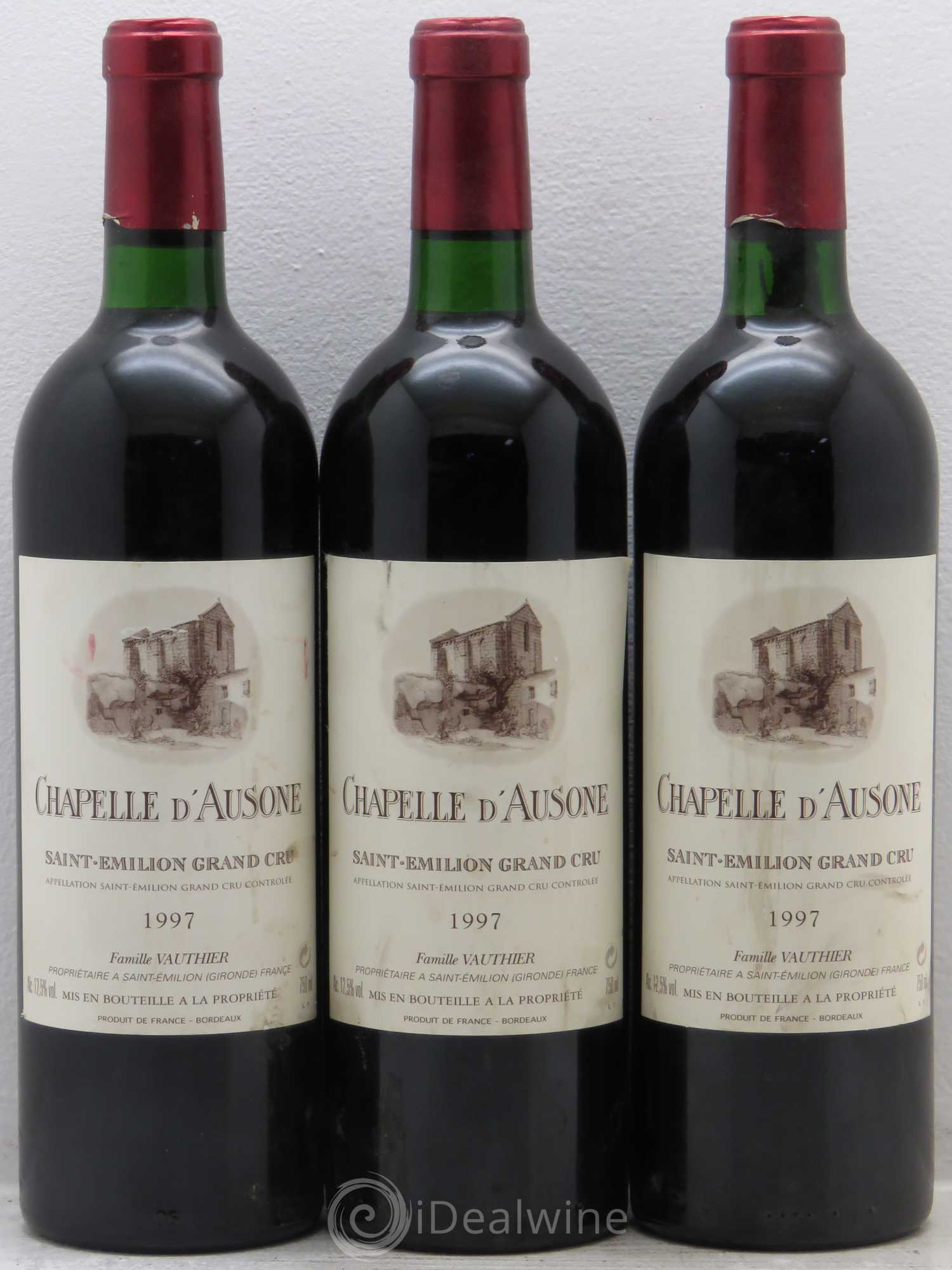 Chapelle d'Ausone Second Vin 1997 - Lot de 3 bouteilles - 0