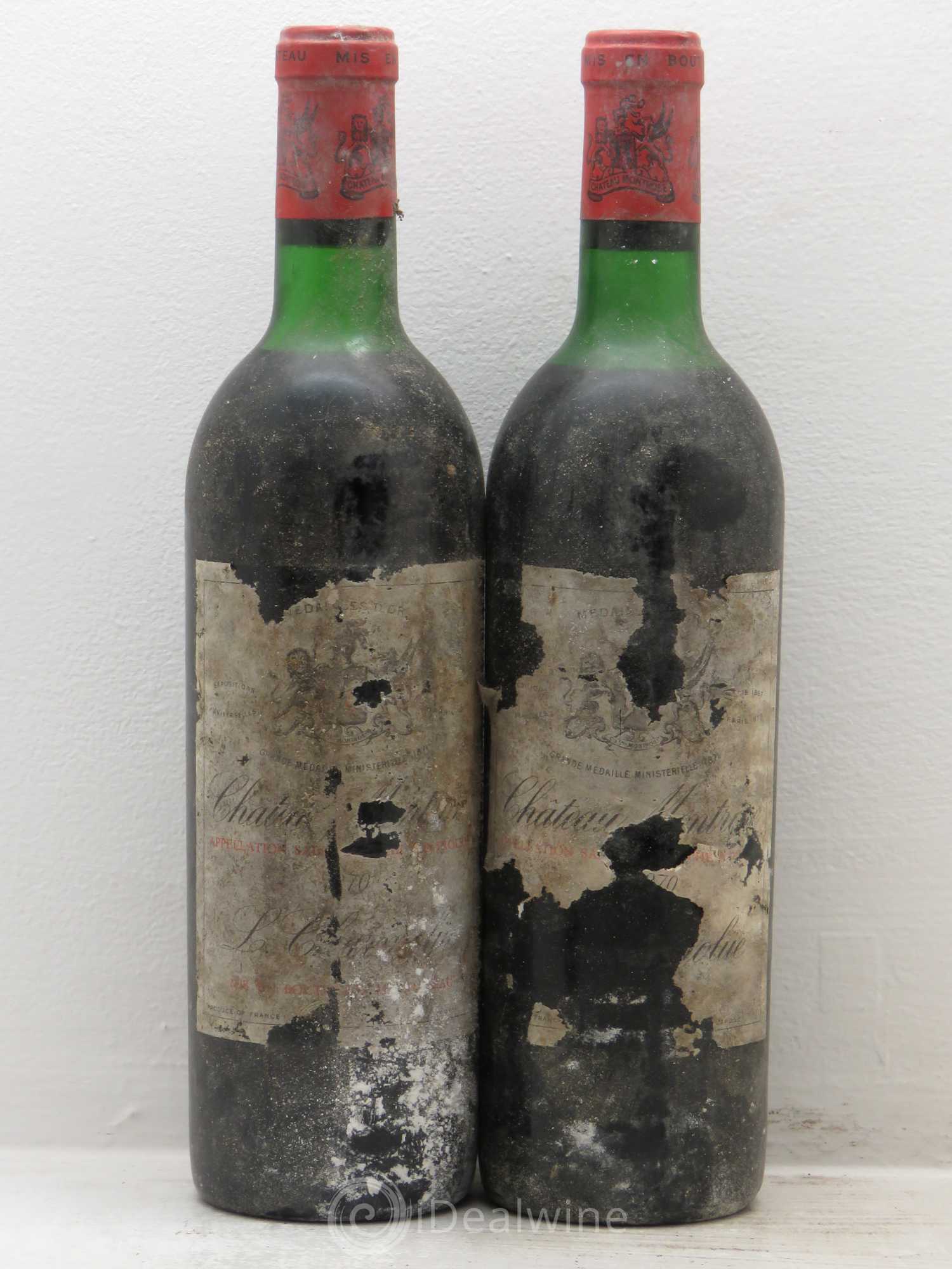 Château Montrose 2ème Grand Cru Classé 1970 - Lot de 2 bouteilles - 0