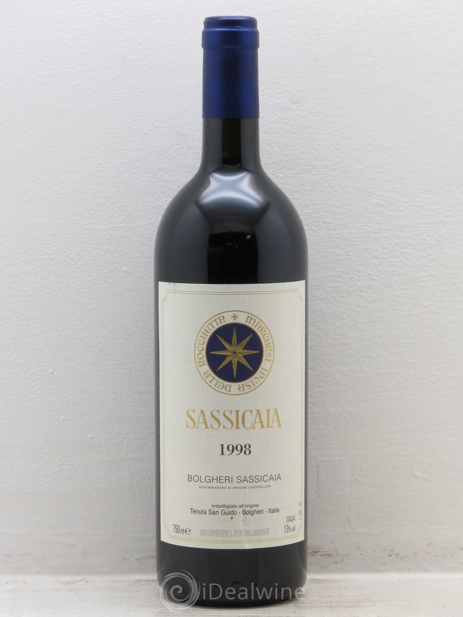 Bolgheri DOC Sassicaia Tenuta San Guido 1998 - Lot de 1 bouteille - 0