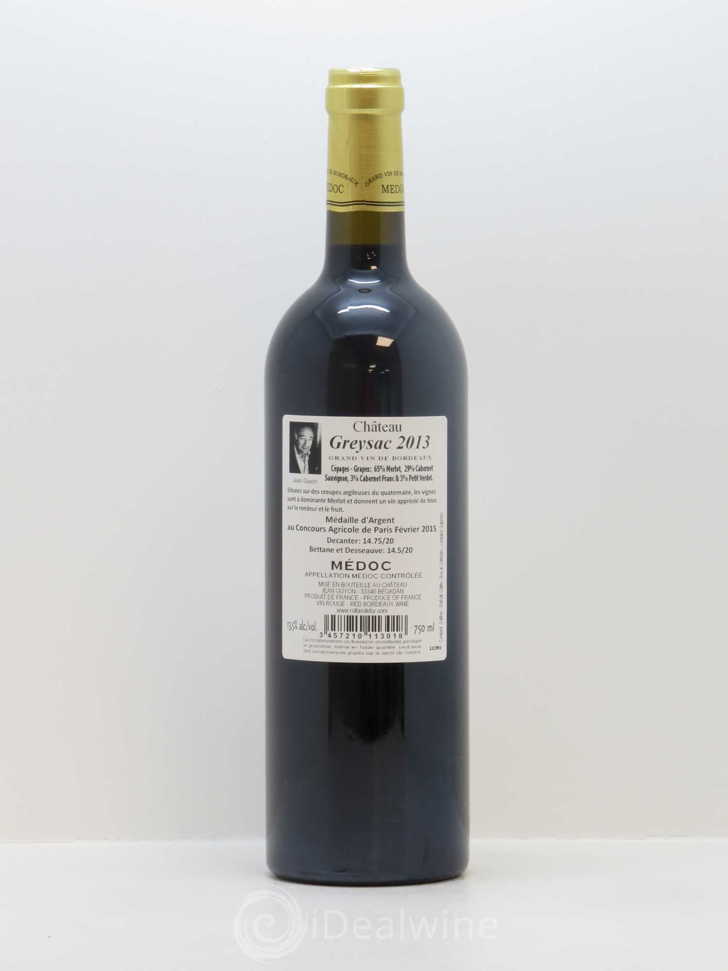 Château Greysac Cru Bourgeois 2013 - Lot of 1 bottle - 1