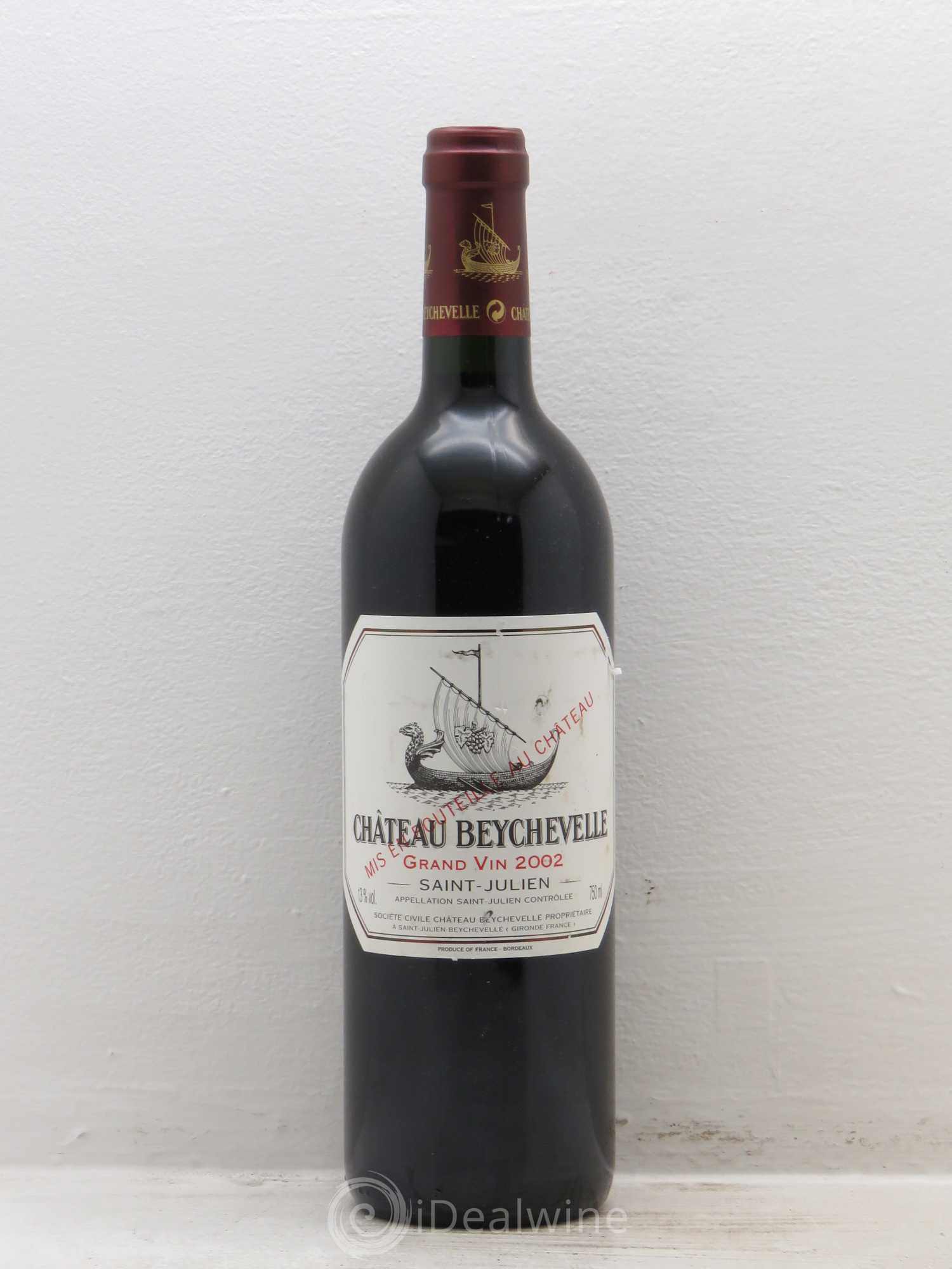 Château Beychevelle 4ème Grand Cru Classé 2002 - Lot de 1 bouteille - 0