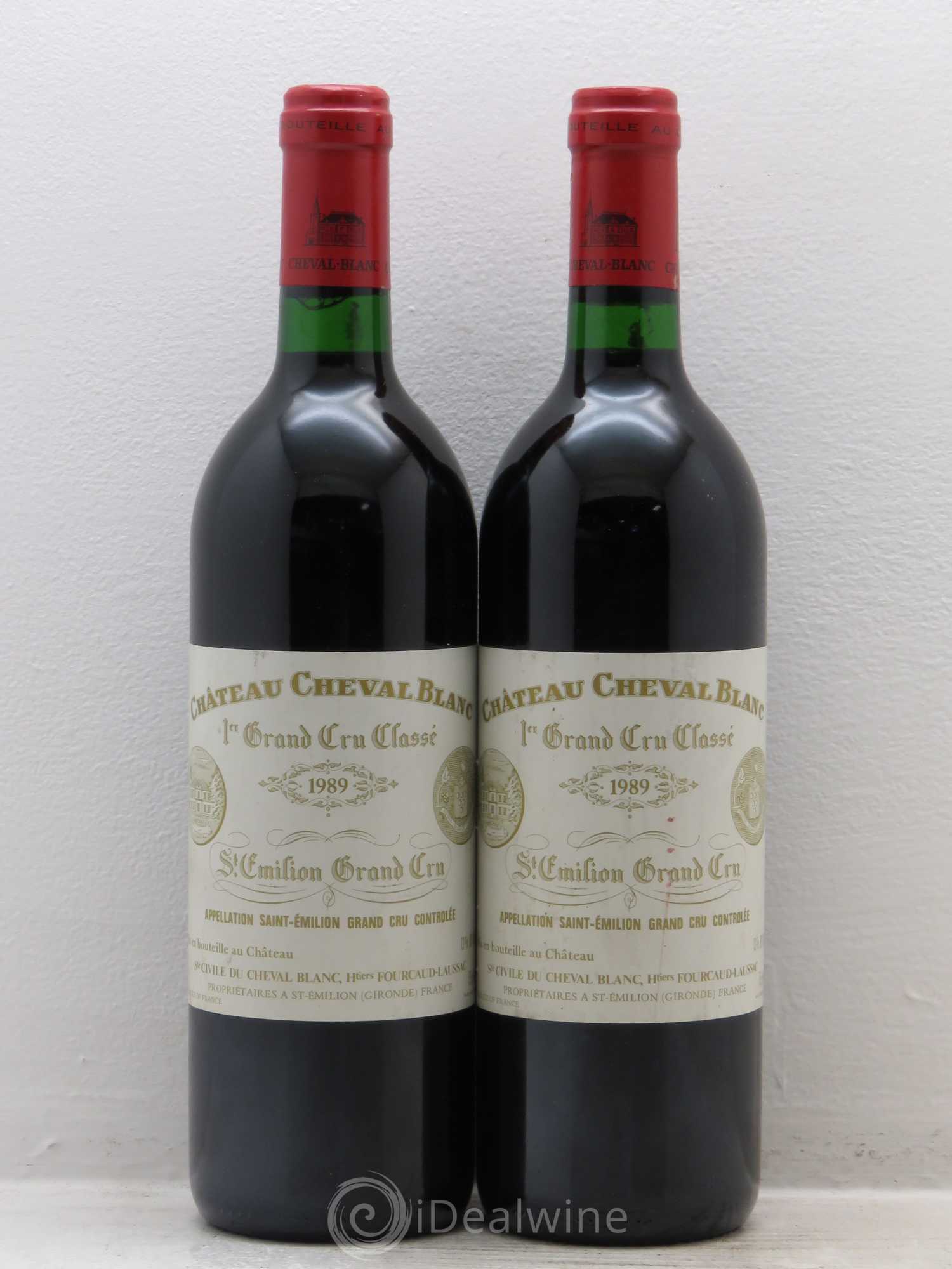 Château Cheval Blanc 1er Grand Cru Classé A 1989 - Lot de 2 bouteilles - 0