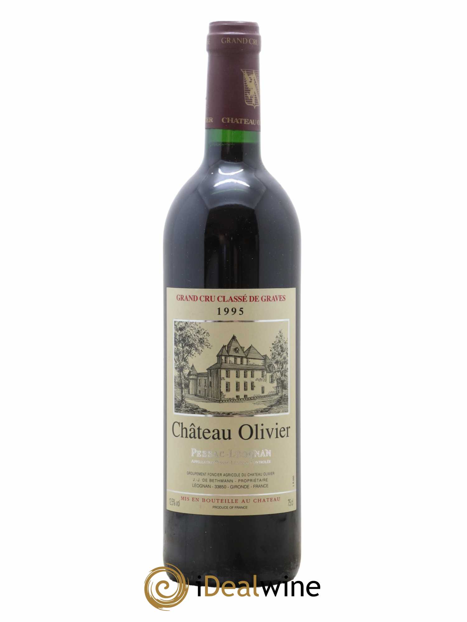 Château Olivier Cru Classé de Graves 1995 - Lot de 1 bouteille - 0