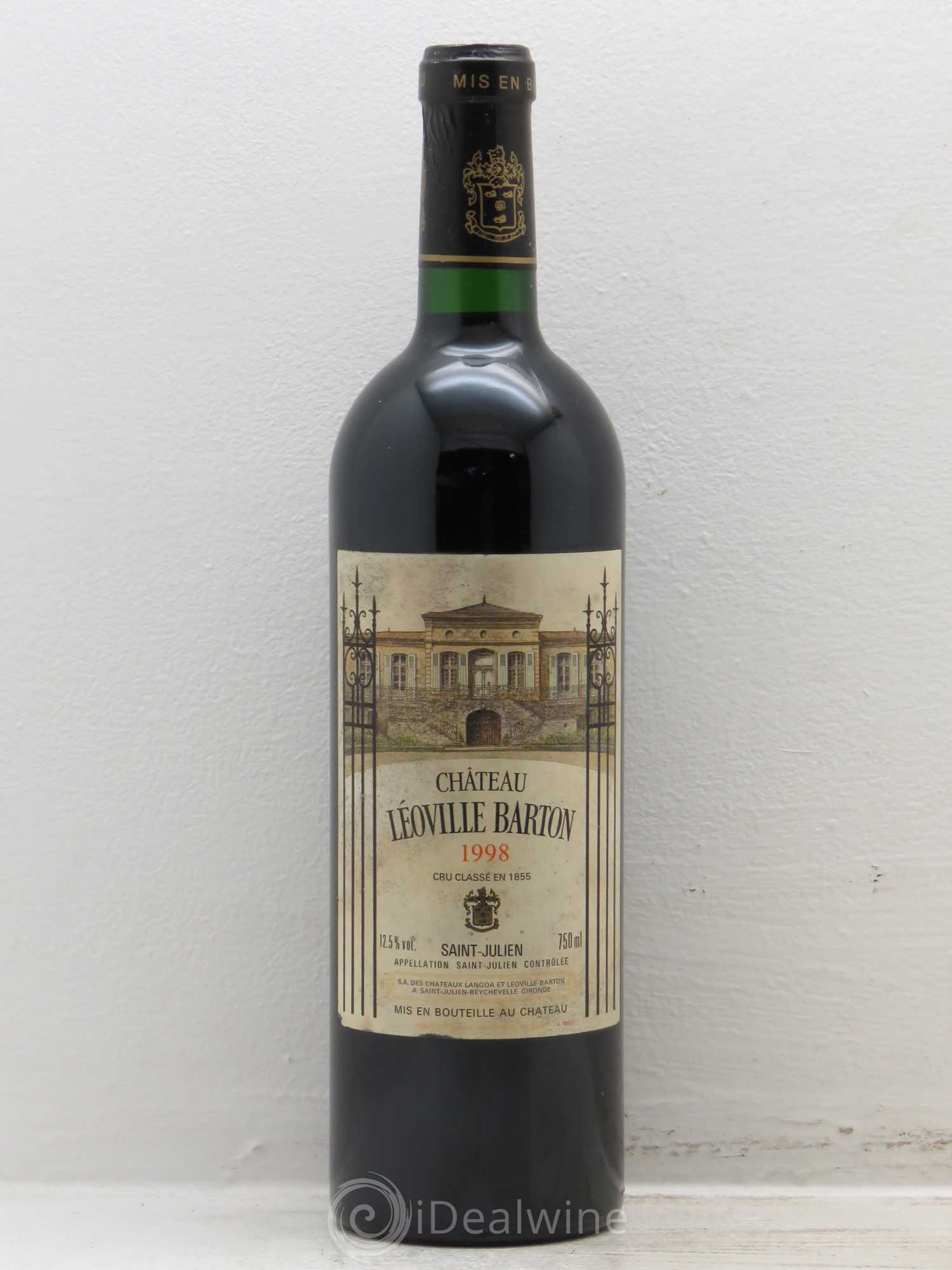 Château Léoville Barton 2ème Grand Cru Classé 1998 - Lot de 1 bouteille - 0