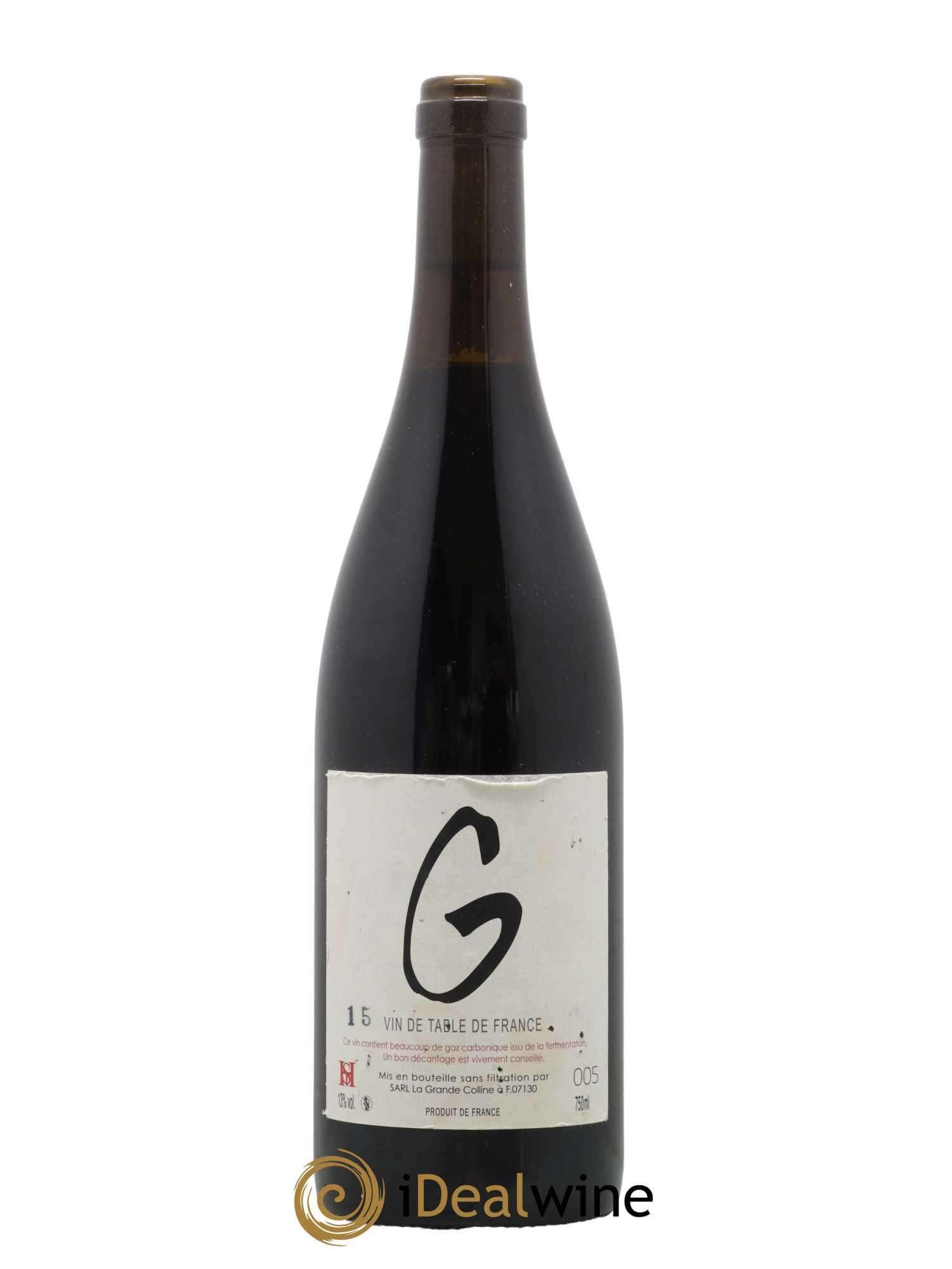 Vin de France Cuvée G Hirotake Ooka - Domaine La Grande Colline 2015 - Lot de 1 bouteille - 0