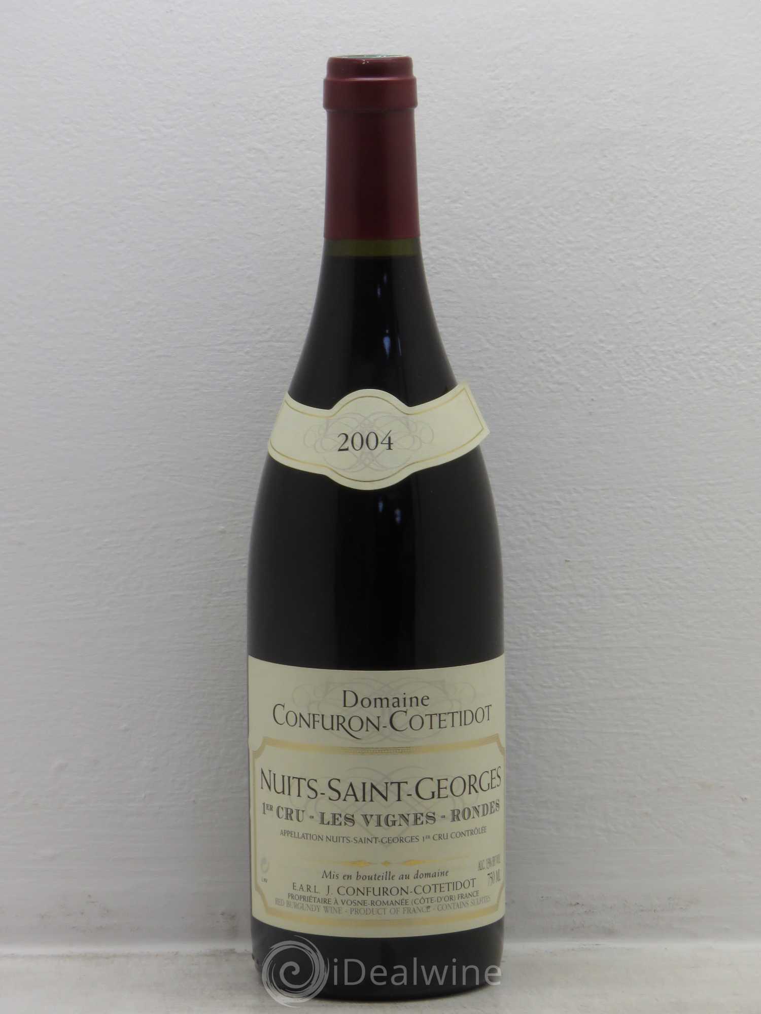 Nuits-Saint-Georges 1er Cru Les Vignes Rondes Confuron-Cotetidot 2004 - Lot de 1 bouteille - 0