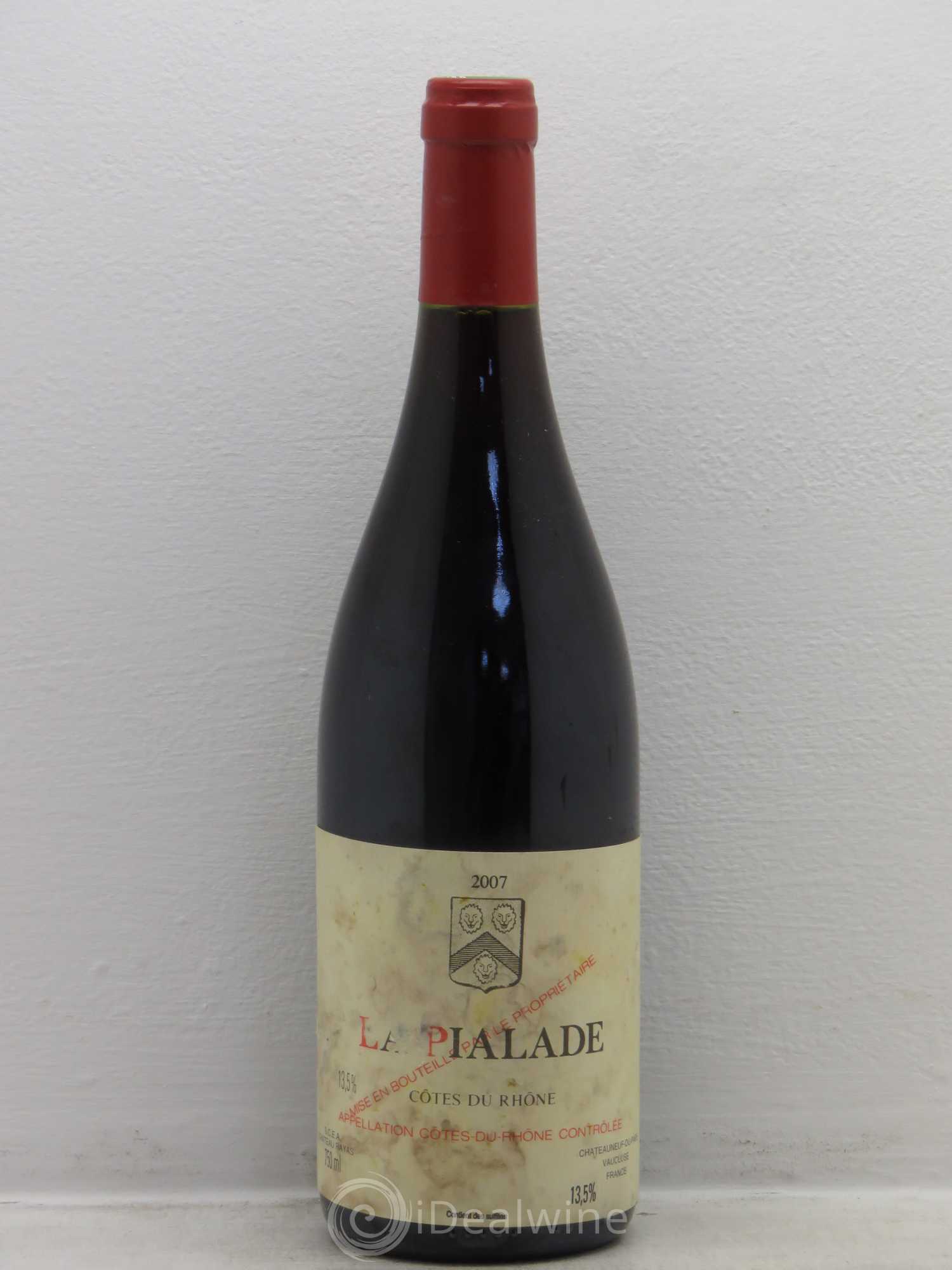 Côtes-du-Rhône La Pialade Emmanuel Reynaud 2007 - Lot de 1 bouteille - 0