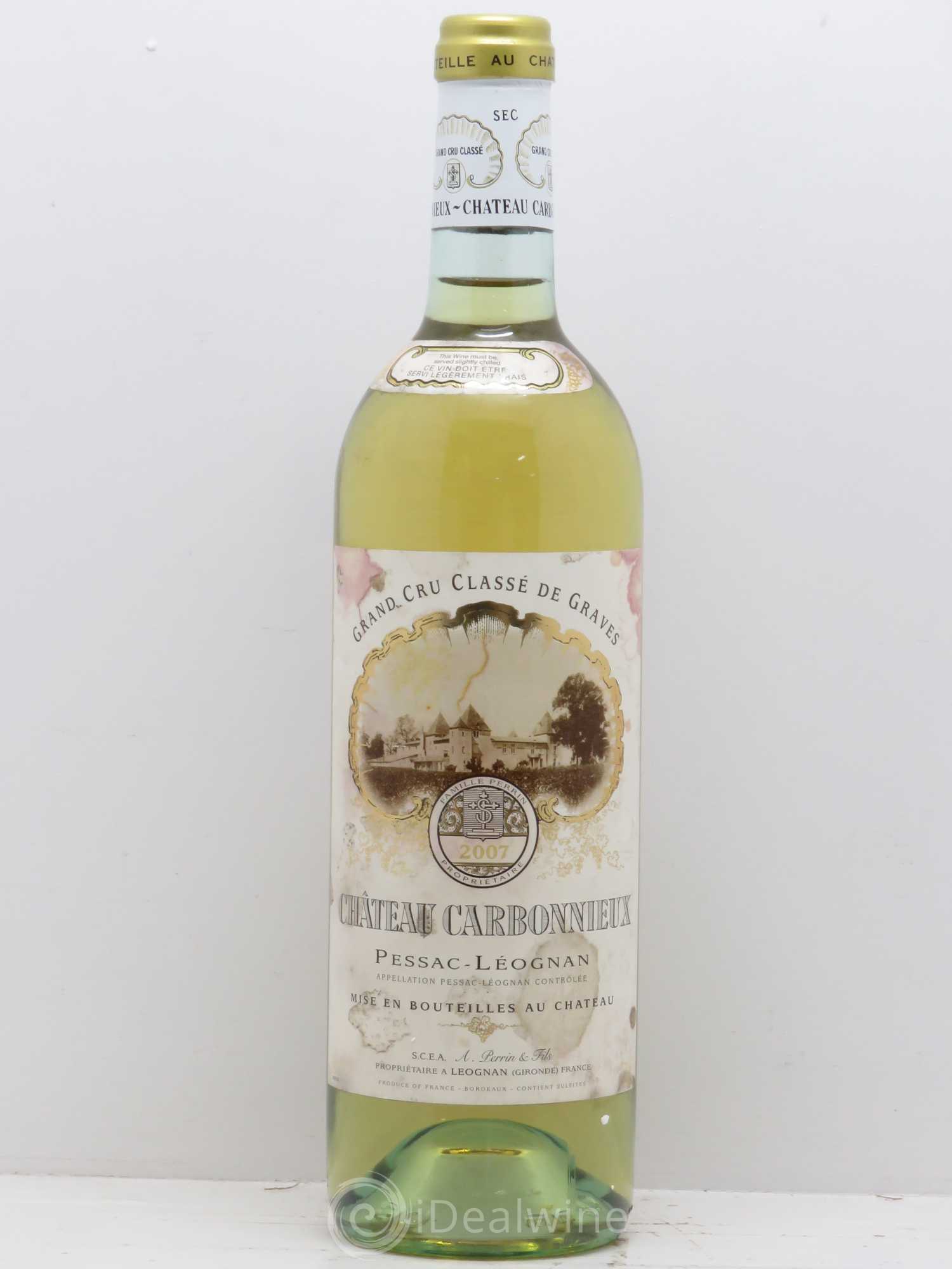Château Carbonnieux Cru Classé de Graves 2007 - Lot de 1 bouteille - 0