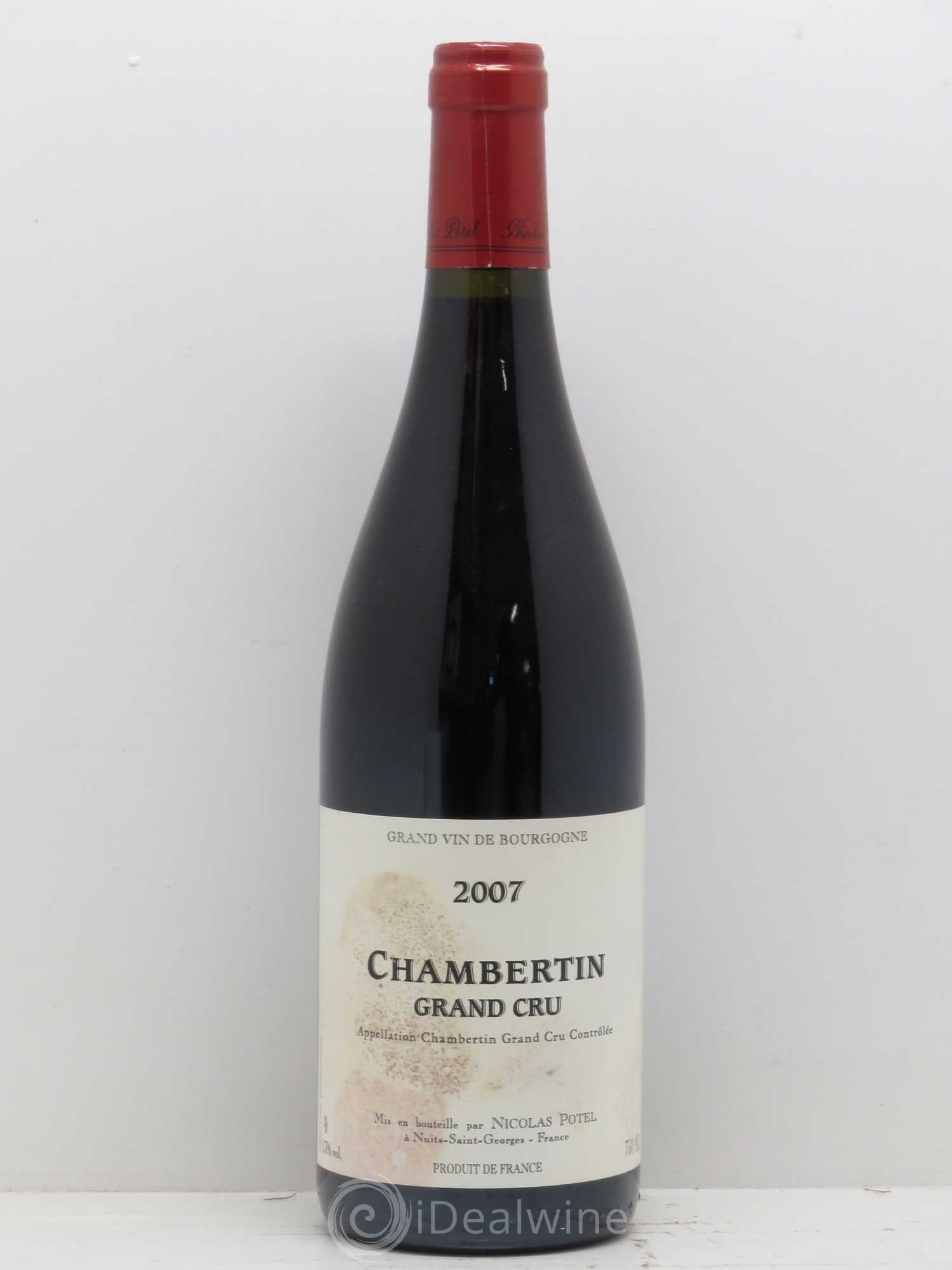 Chambertin Grand Cru Maison Nicolas Potel 2007 - Lot de 1 bouteille - 0