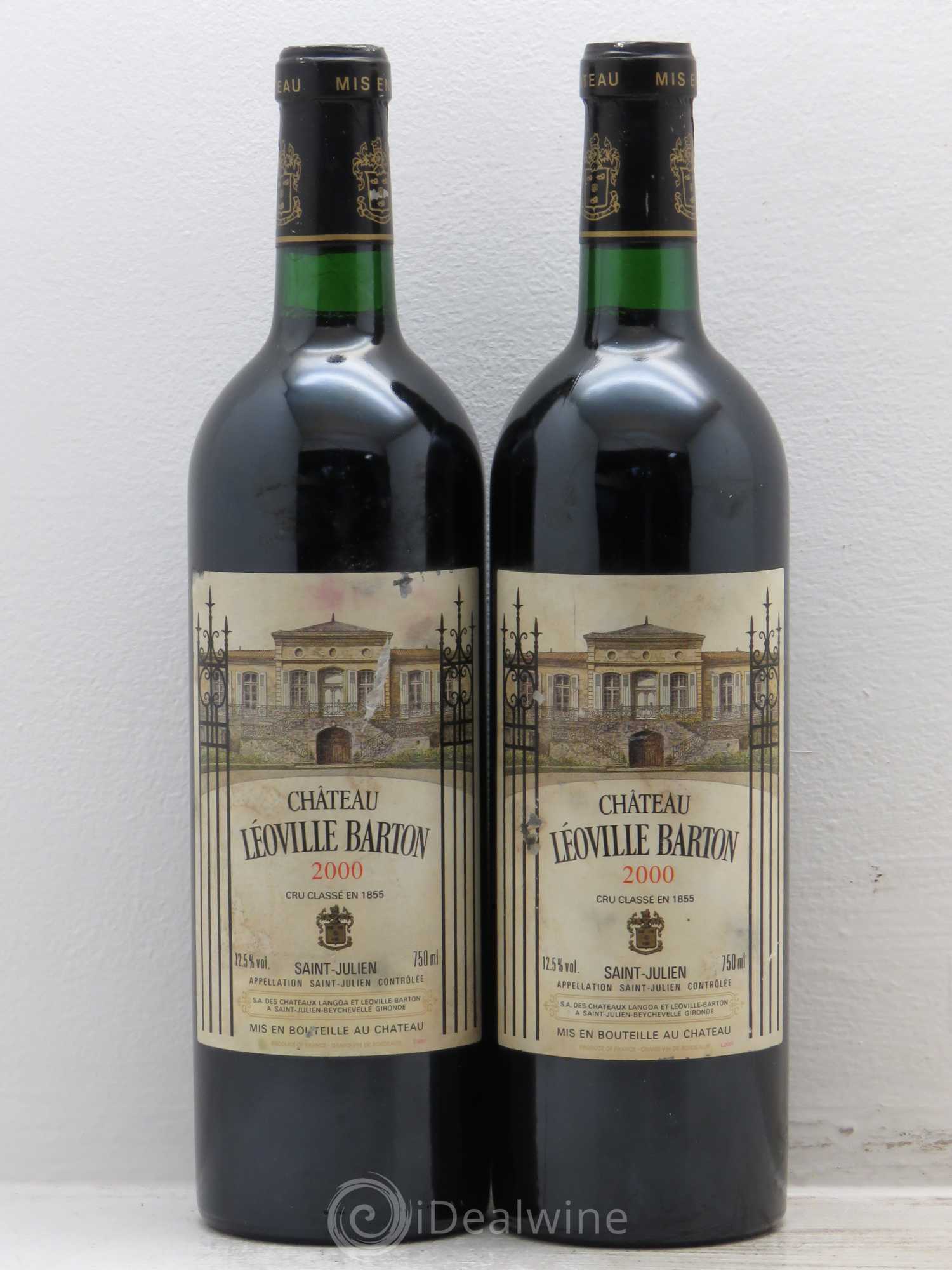 Château Léoville Barton 2ème Grand Cru Classé 2000 - Lot de 2 bouteilles - 0