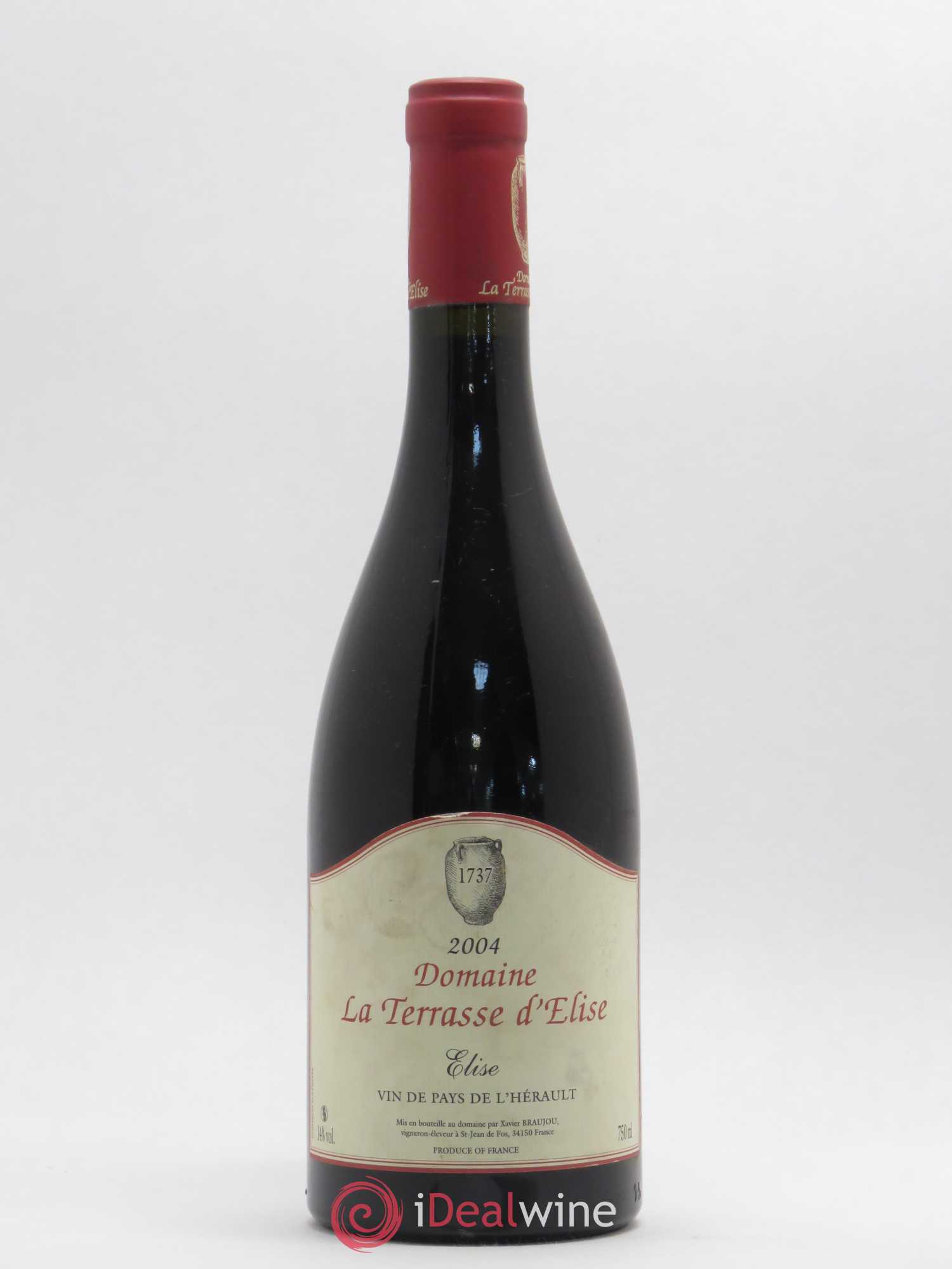 Pays d'Hérault Elise Domaine de la Terrasse d'Elise 2004 - Posten von 1 Flasche - 0