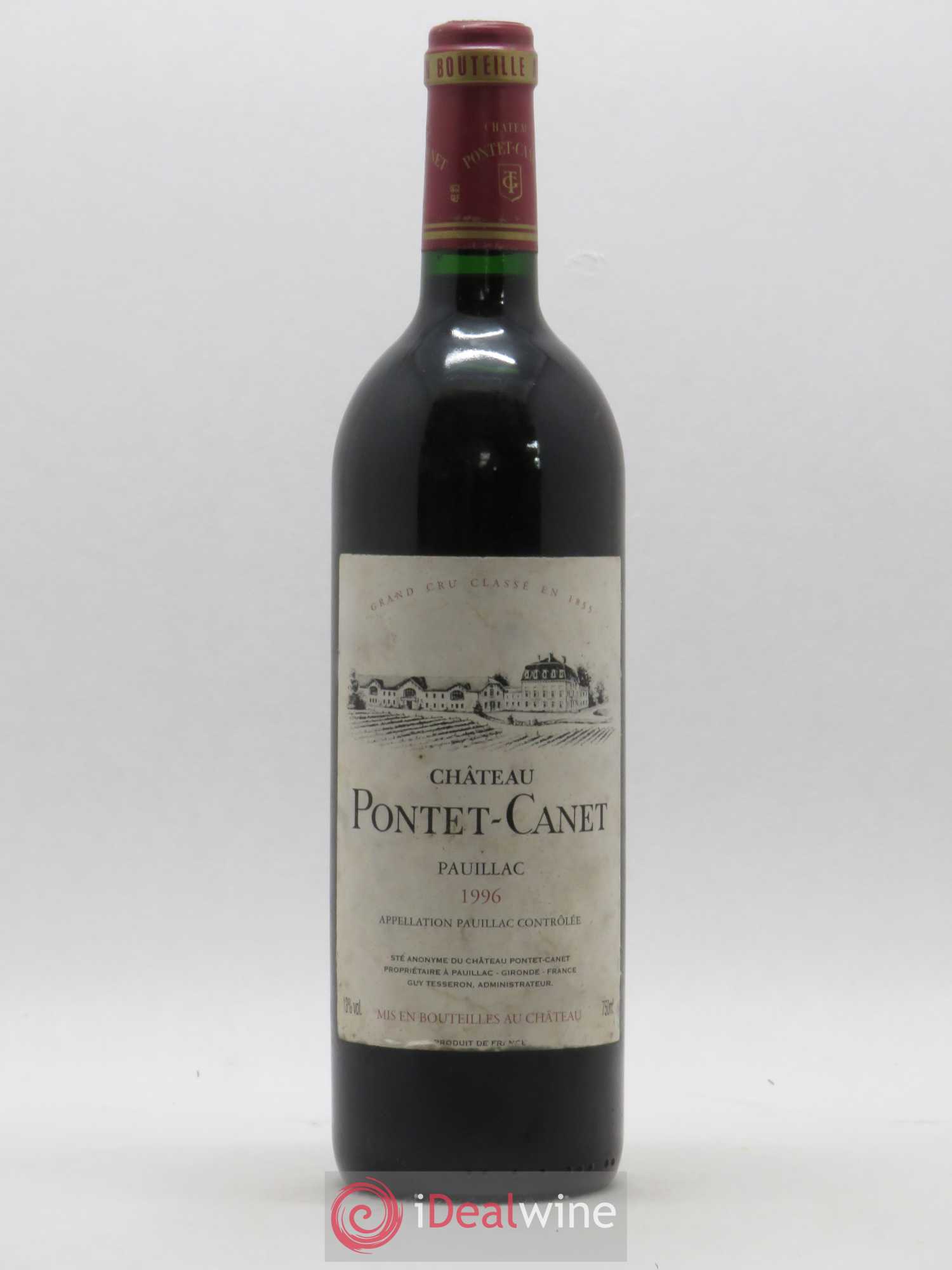Château Pontet Canet 5ème Grand Cru Classé 1996 - Lot de 1 bouteille - 0