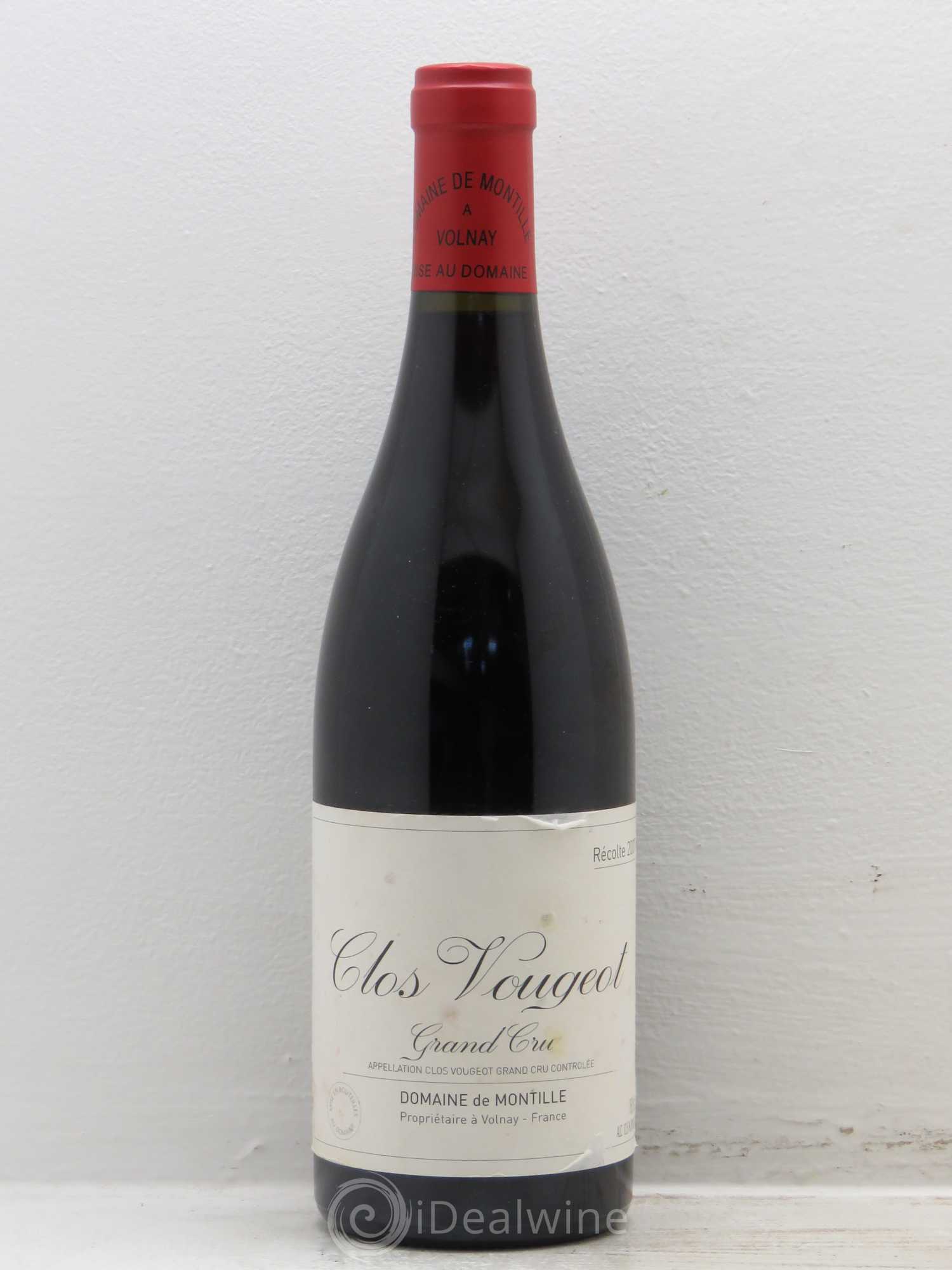 Clos de Vougeot Grand Cru De Montille (Domaine) 2007 - Lot de 1 bouteille - 0