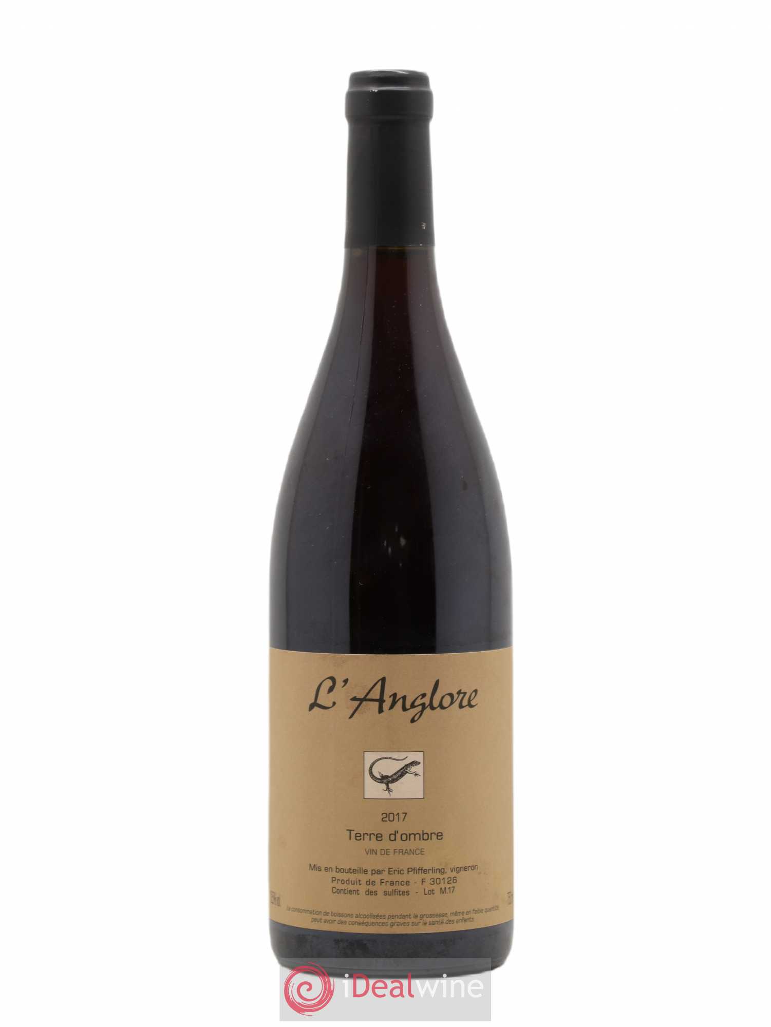 Vin de France Terre d'Ombre L'Anglore 2017 - Lot de 1 bouteille - 0