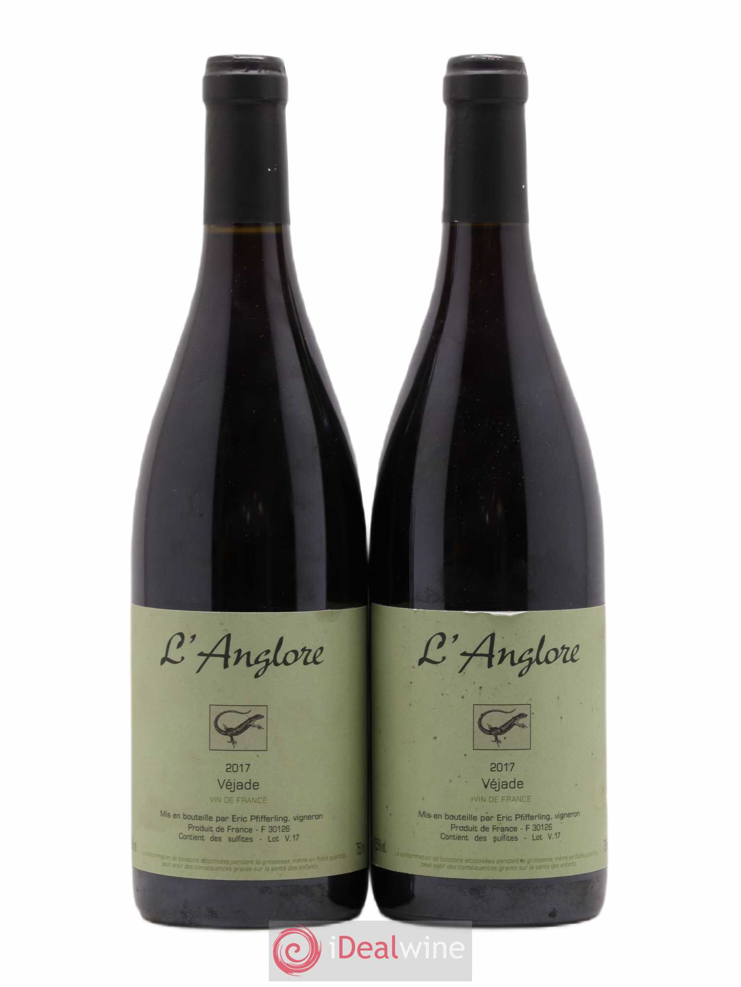 Vin de France Véjade L'Anglore 2017 - Lot de 2 bouteilles - 0