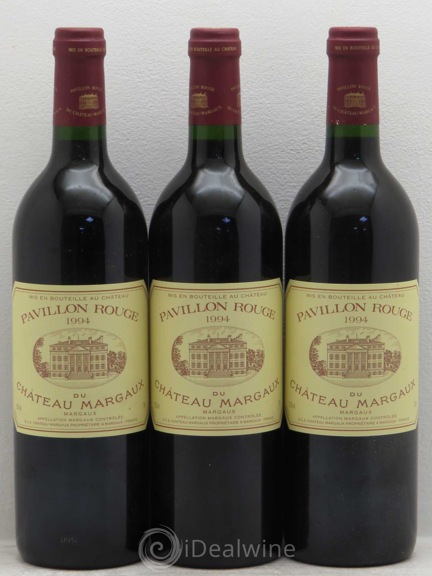 Pavillon Rouge du Château Margaux Second Vin 1994 - Lot de 3 bouteilles - 0
