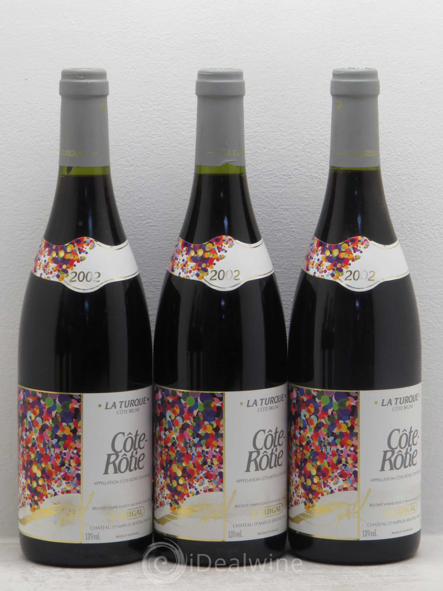 Côte-Rôtie La Turque Guigal 2002 - Lot de 6 bouteilles - 1