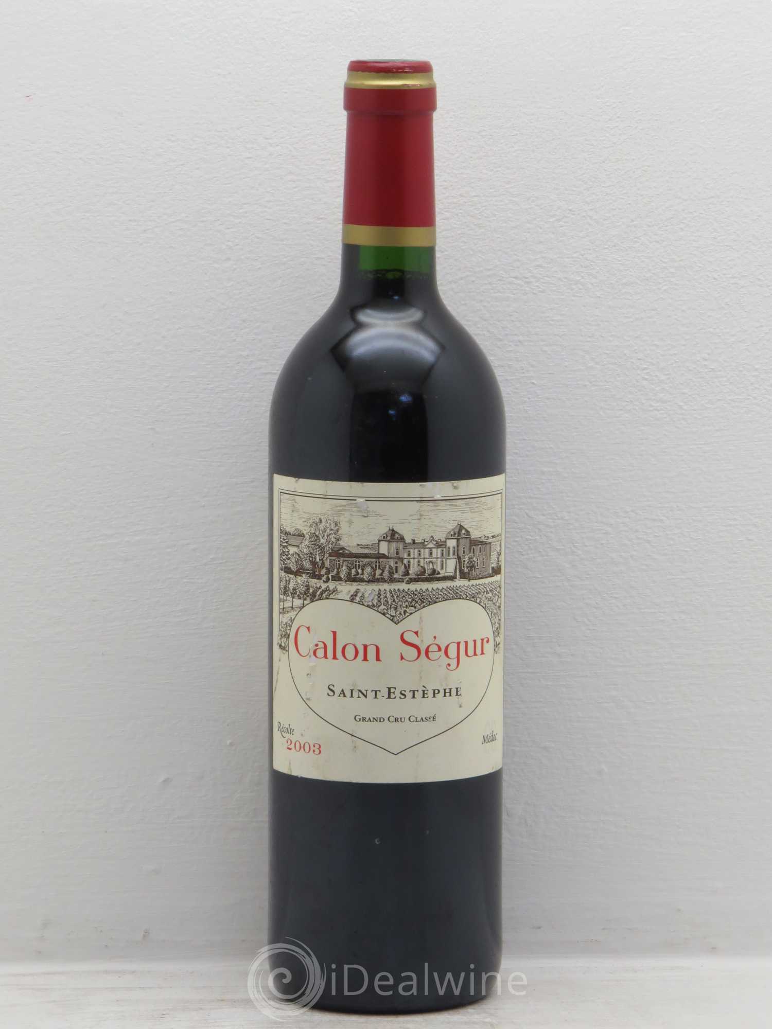 Château Calon Ségur 3ème Grand Cru Classé 2003 - Lot de 1 bouteille - 0