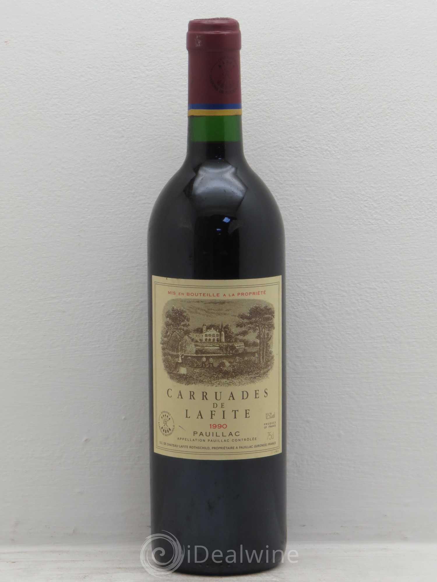 Carruades de Lafite Rothschild Second Vin 1990 - Lot de 1 bouteille - 0