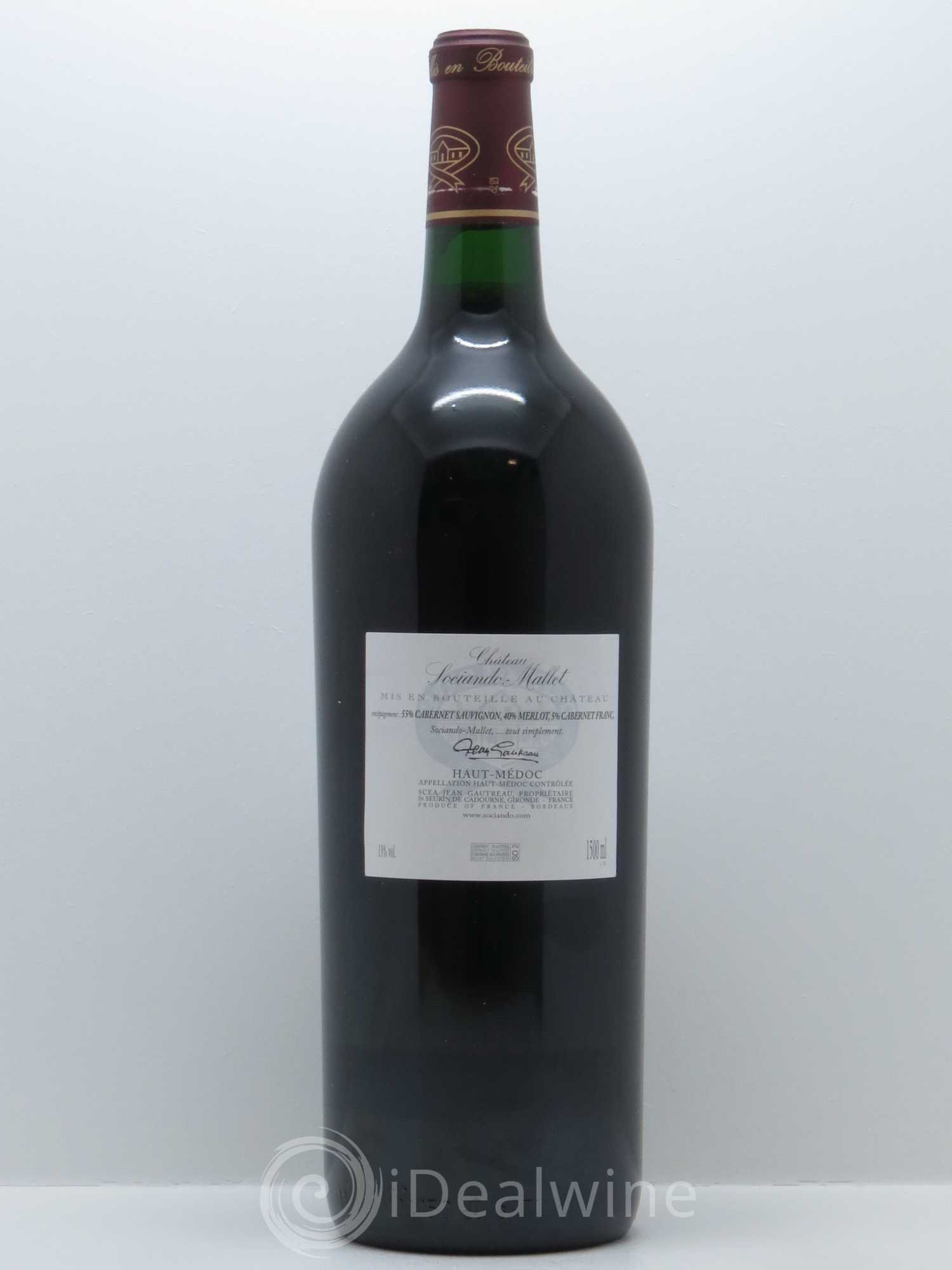 Château Sociando Mallet 2003 - Lot de 1 magnum - 1