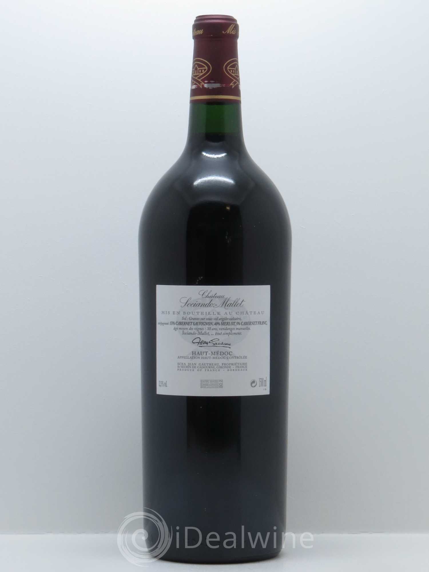 Château Sociando Mallet 2004 - Lot de 1 magnum - 1